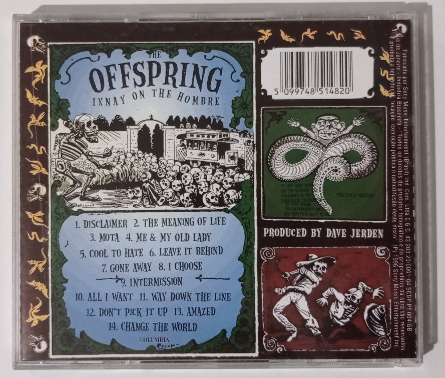 Offspring - Ixnay On The Hombre (CD Nacional - Usado)