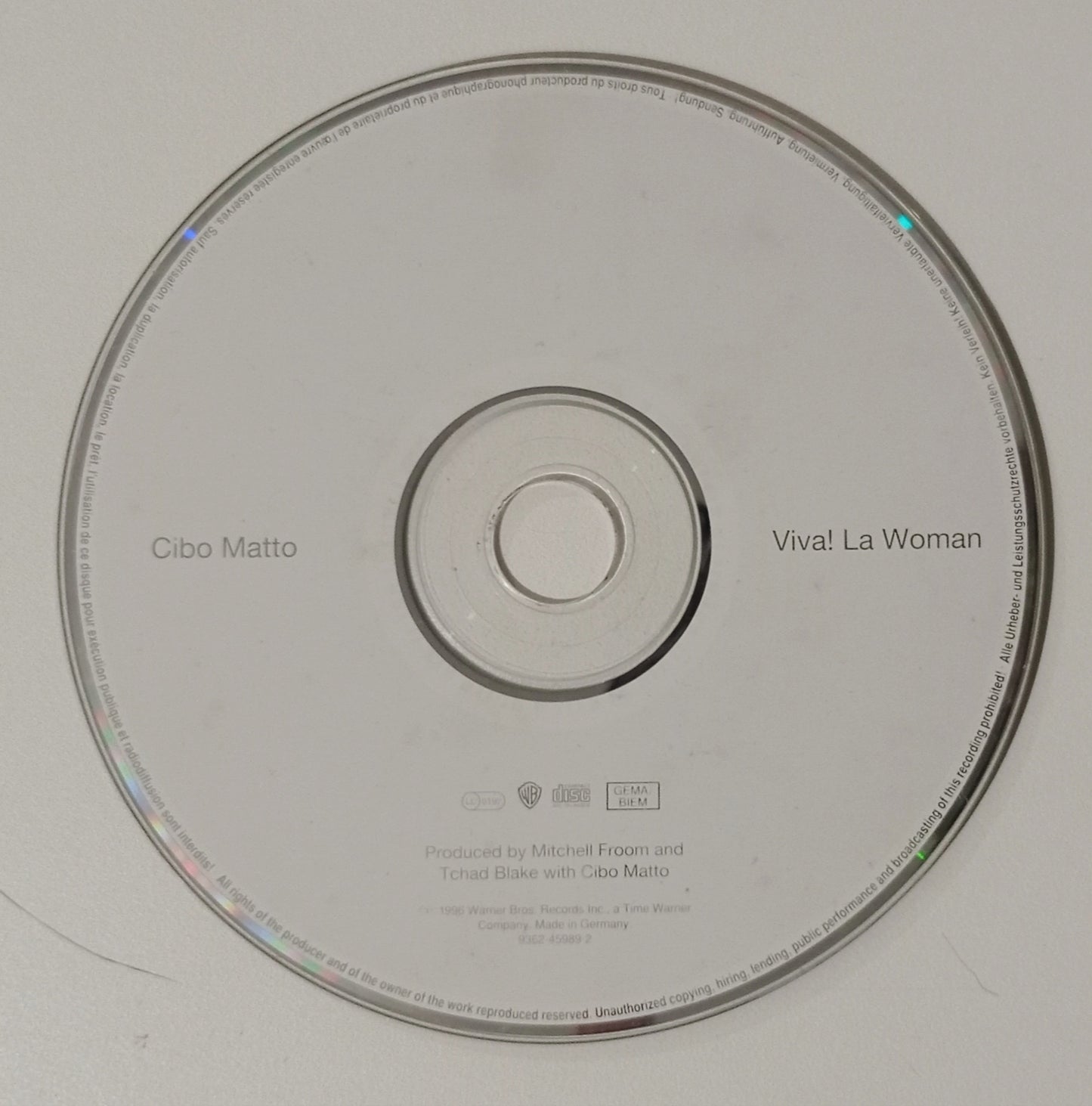 Cibo Matto - Viva! La Woman (CD Importado Alemanha - Usado)