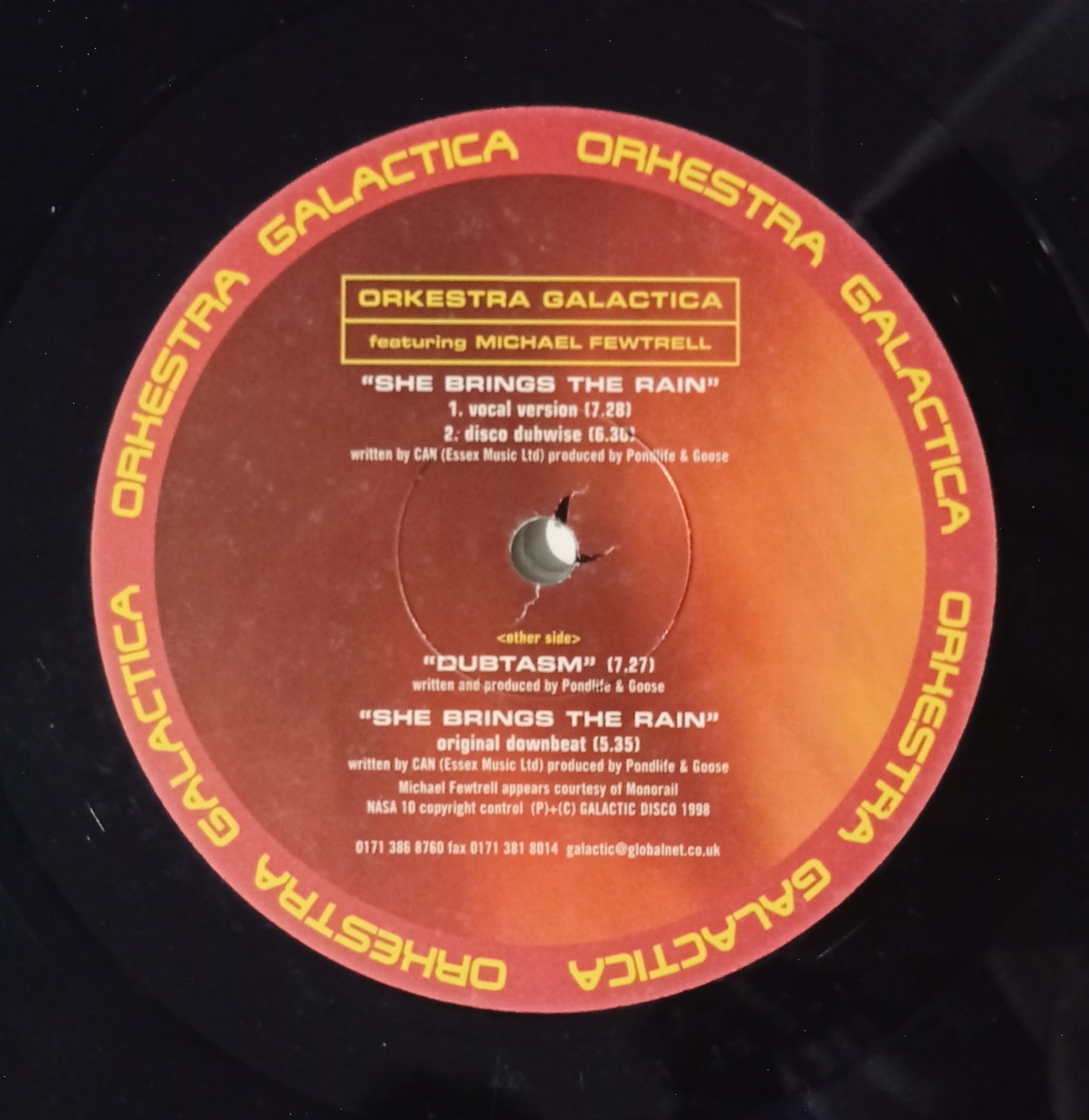 Orkestra Galactica - She Brings The Rain (Vinyl 12" - Importado Inglaterra - USADO)