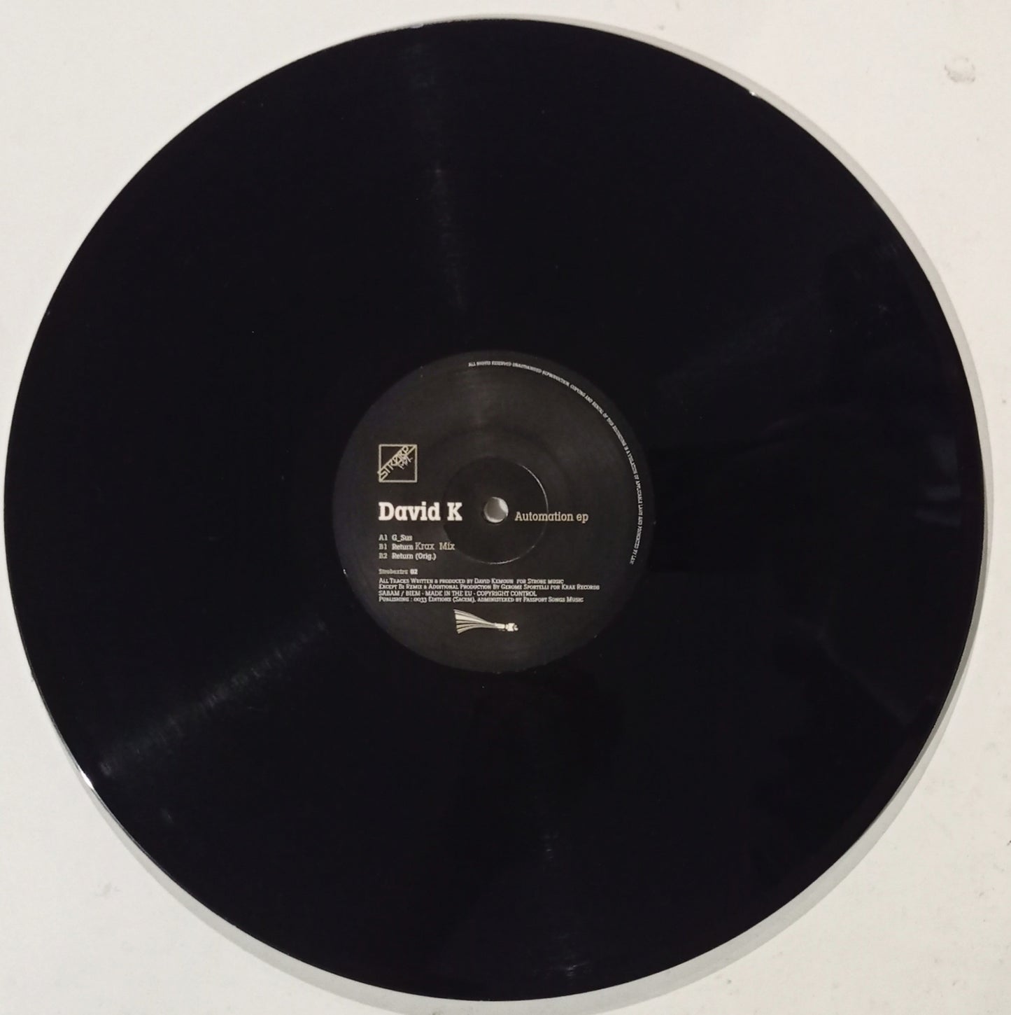 David K - Automation EP (Vinyl 12" - Importado Bélgica - USADO)