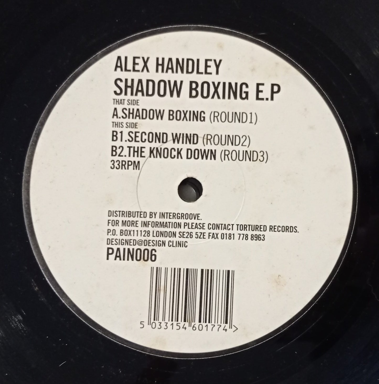 Alex Handley - Shadow Boxing E.P (Vinyl 12" - Importado Inglaterra - USADO)