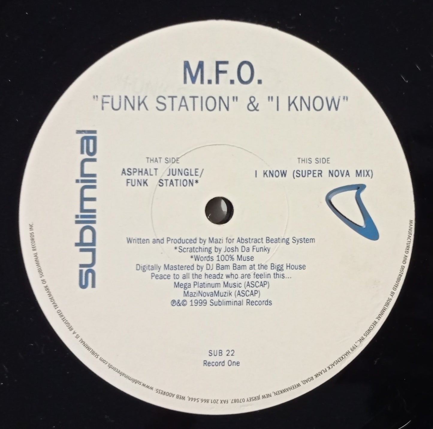 M.F.O. - Funk Station & I Know (2x Vinyl 12" - Importado USA - USADO)