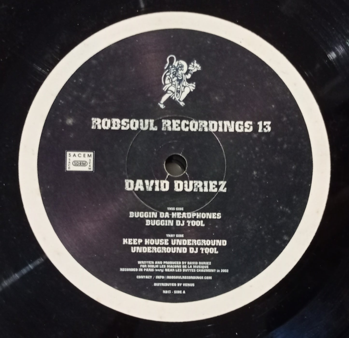 David Duriez - Buggin Da Headphones (Vinyl 12" - Importado França - USADO)