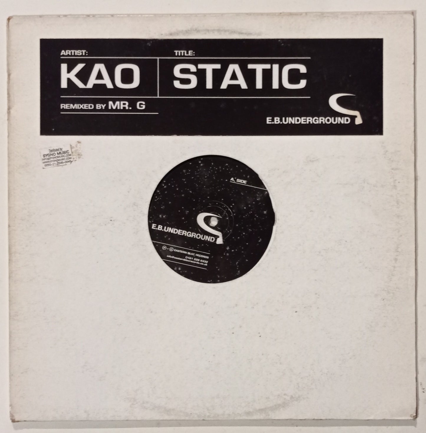 Kao - Static (Vinyl 12" - Importado Inglaterra - USADO)