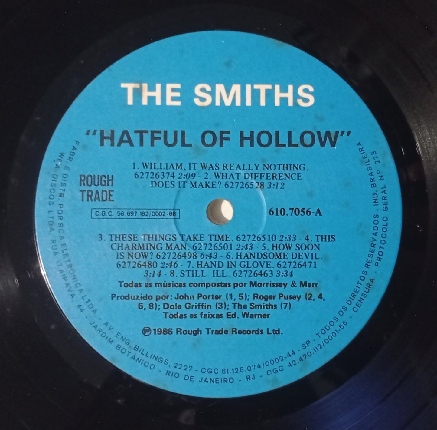 The Smiths - Hatful Of Hollow (LP Nacional - USADO)