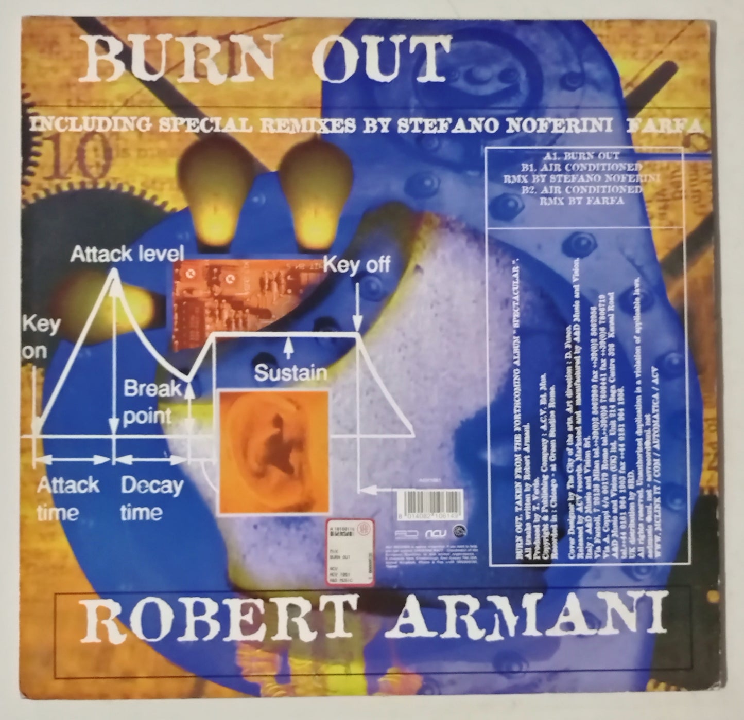 Robert Armani - Burn Out (Vinyl 12" - Importado Itália - USADO)