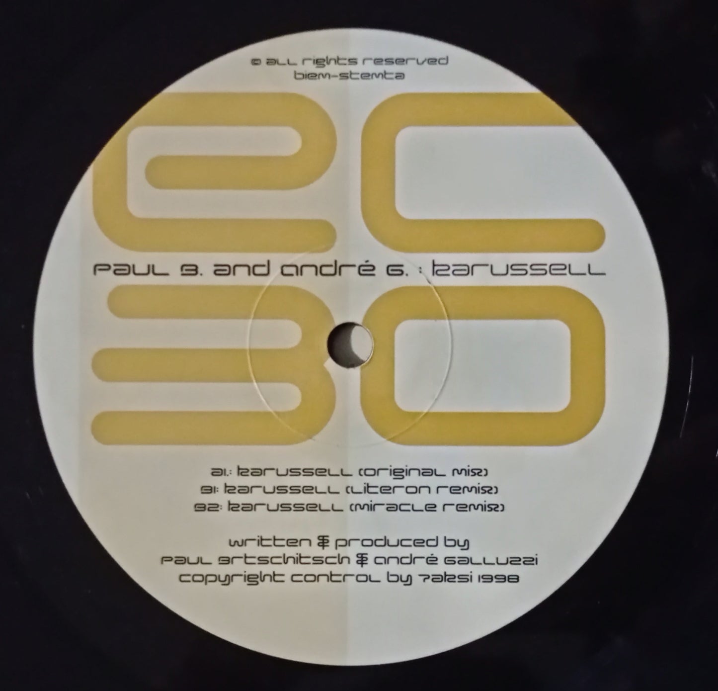 DJ Miichel De Hey Presents Paul B. and André G. - Karussell (Vinyl 12" - Importado Holanda - USADO)