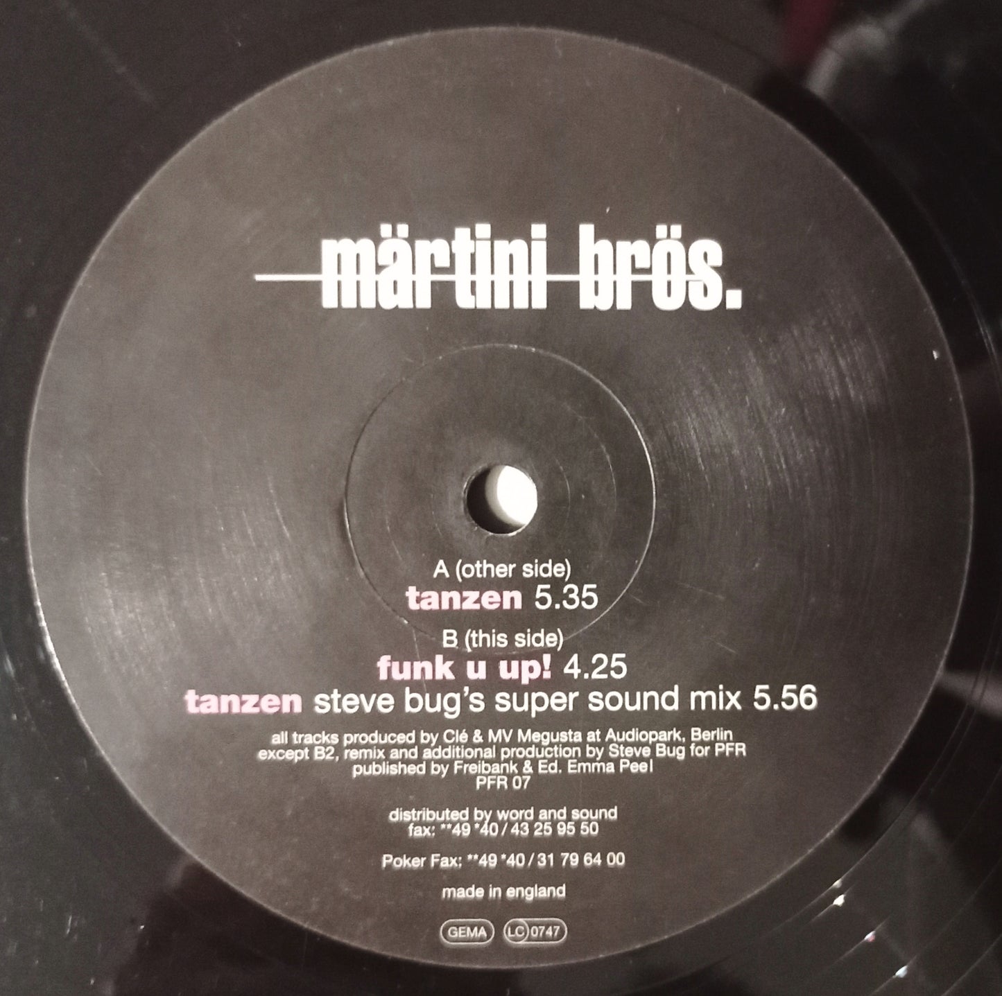 Märtini Brös. - Tanzen (Vynil 12" - Importado Alemanha - USADO)