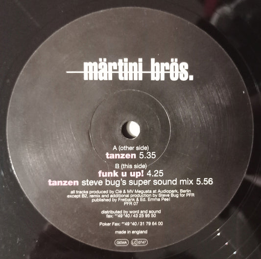 Märtini Brös. - Tanzen (Vynil 12" - Importado Alemanha - USADO)