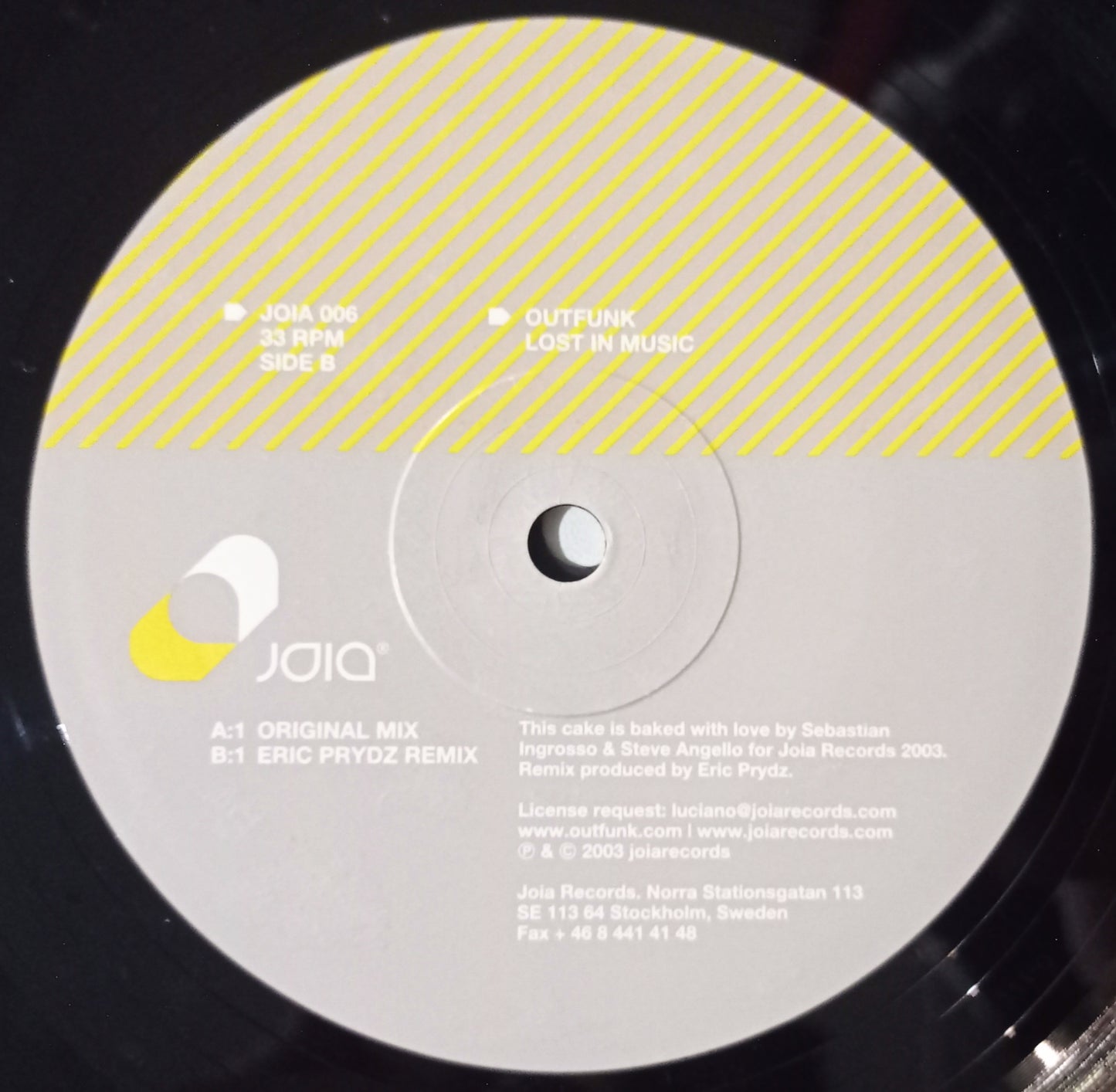 Outfunk - Lost In Music (Vynil 12" - Importado Suécia - USADO)