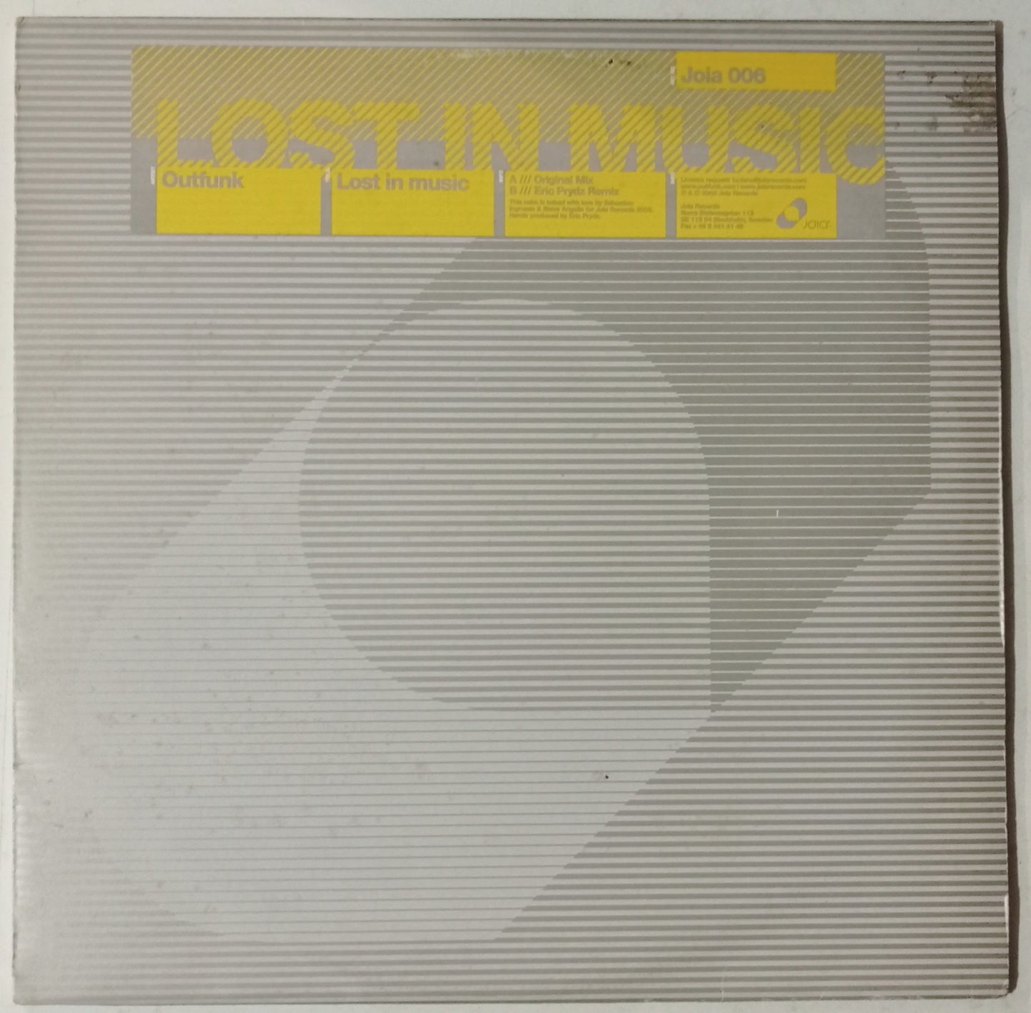 Outfunk - Lost In Music (Vynil 12" - Importado Suécia - USADO)
