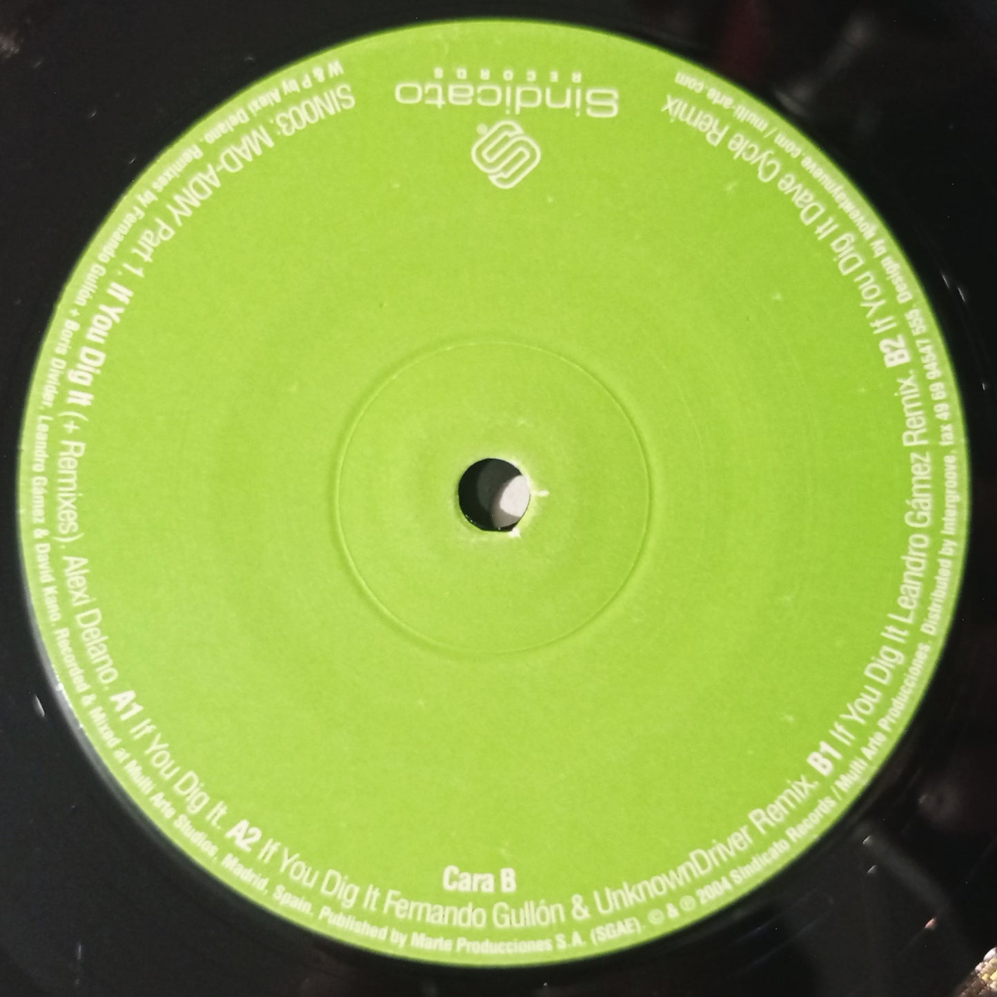 Alexi Delano - MAD ADNY Part 1: If You Dig It (+ Remixes) (Vynil 12" - Importado Espanha - USADO)