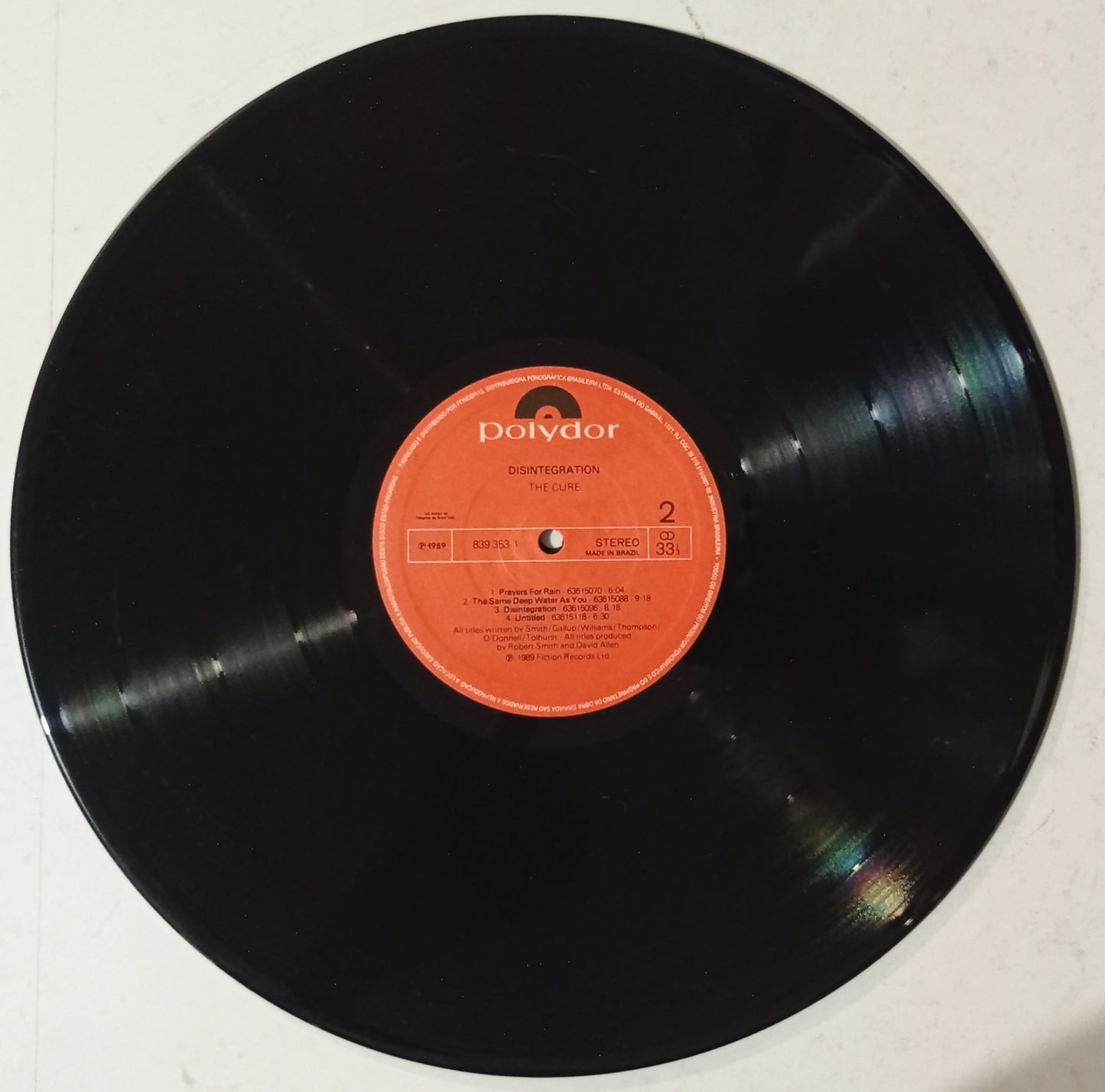 The Cure - Disintegration (LP - Nacional - USADO)