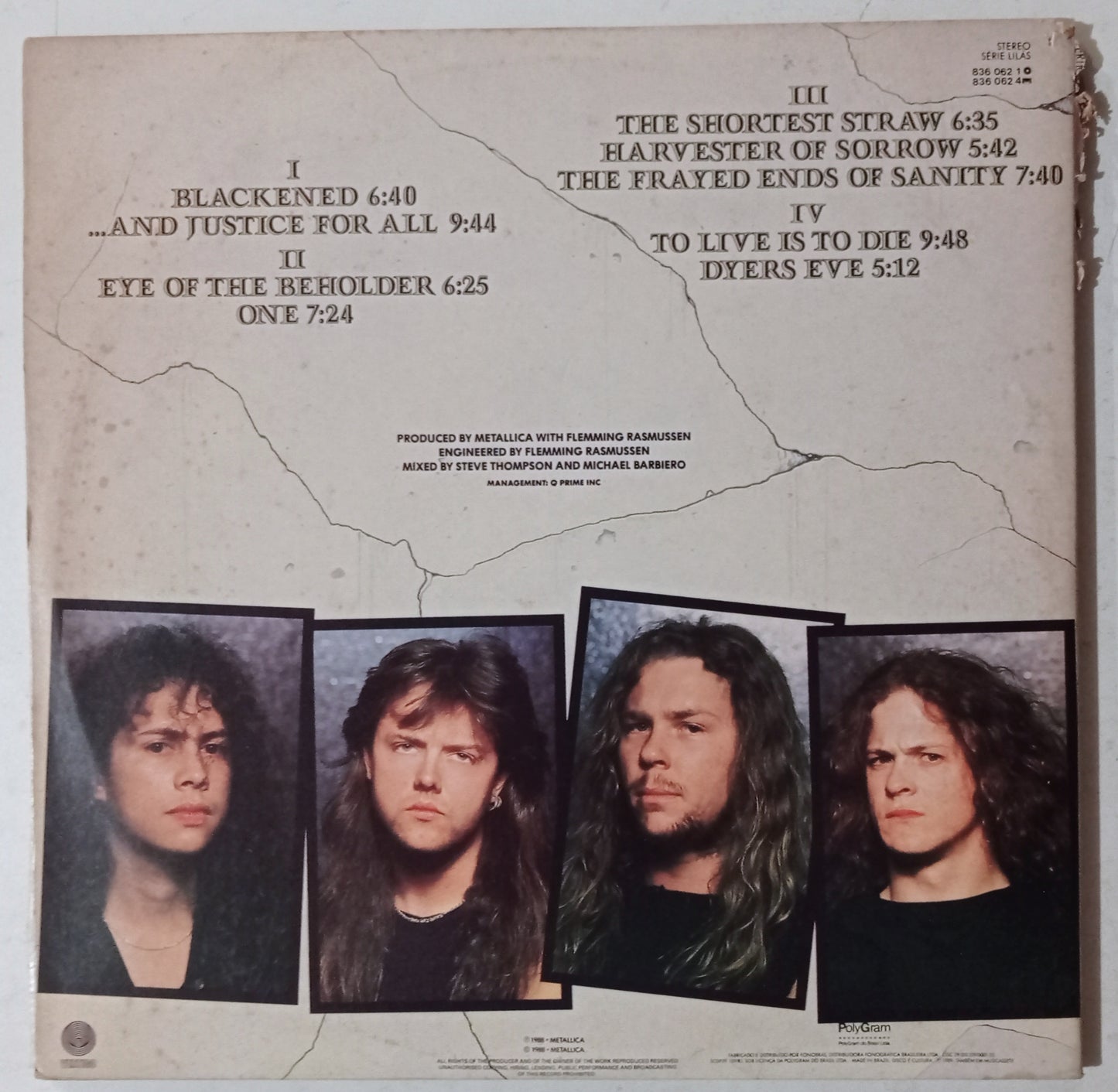 Metallica - ...And Justice For All (LP X 2 - Nacional - USADO)