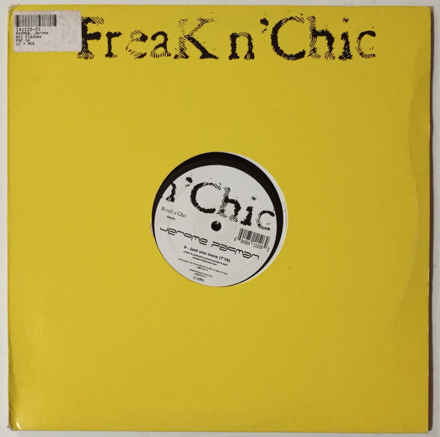 Jérome Pacman - Hot Flashes / Just One More (Vynil 12" - Importado Bélgica - USADO)