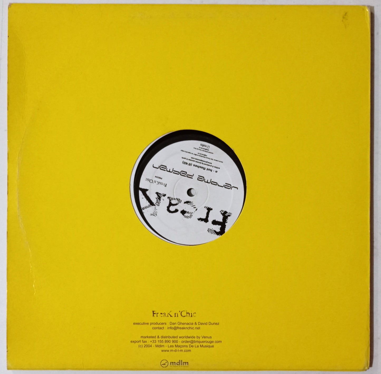 Jérome Pacman - Hot Flashes / Just One More (Vynil 12" - Importado Bélgica - USADO)