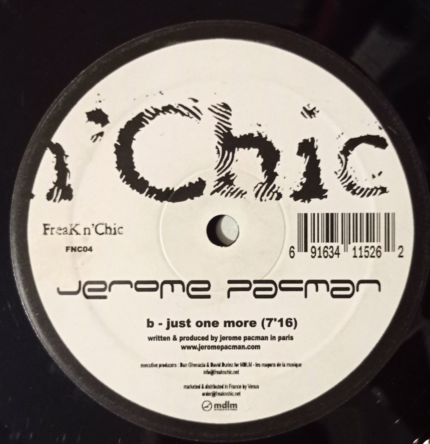 Jérome Pacman - Hot Flashes / Just One More (Vynil 12" - Importado Bélgica - USADO)