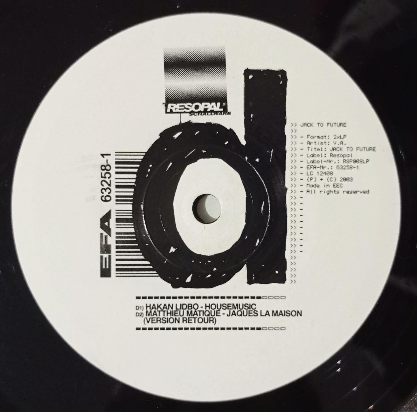 Vários - Jack To Future (2x Vynil 12" - Importado Alemanha - USADO)