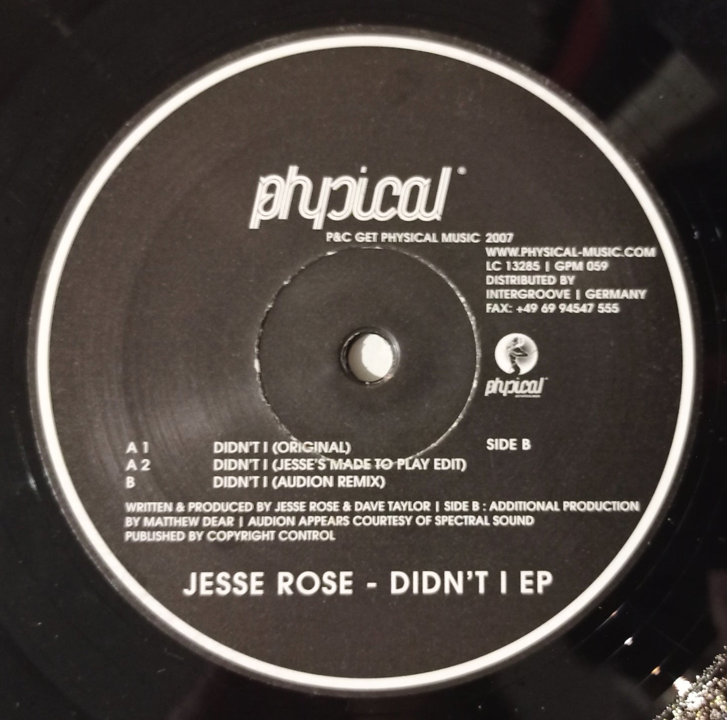 Jesse Rose - Didn't I EP (Vynil 12" - Importado Alemanha - USADO)
