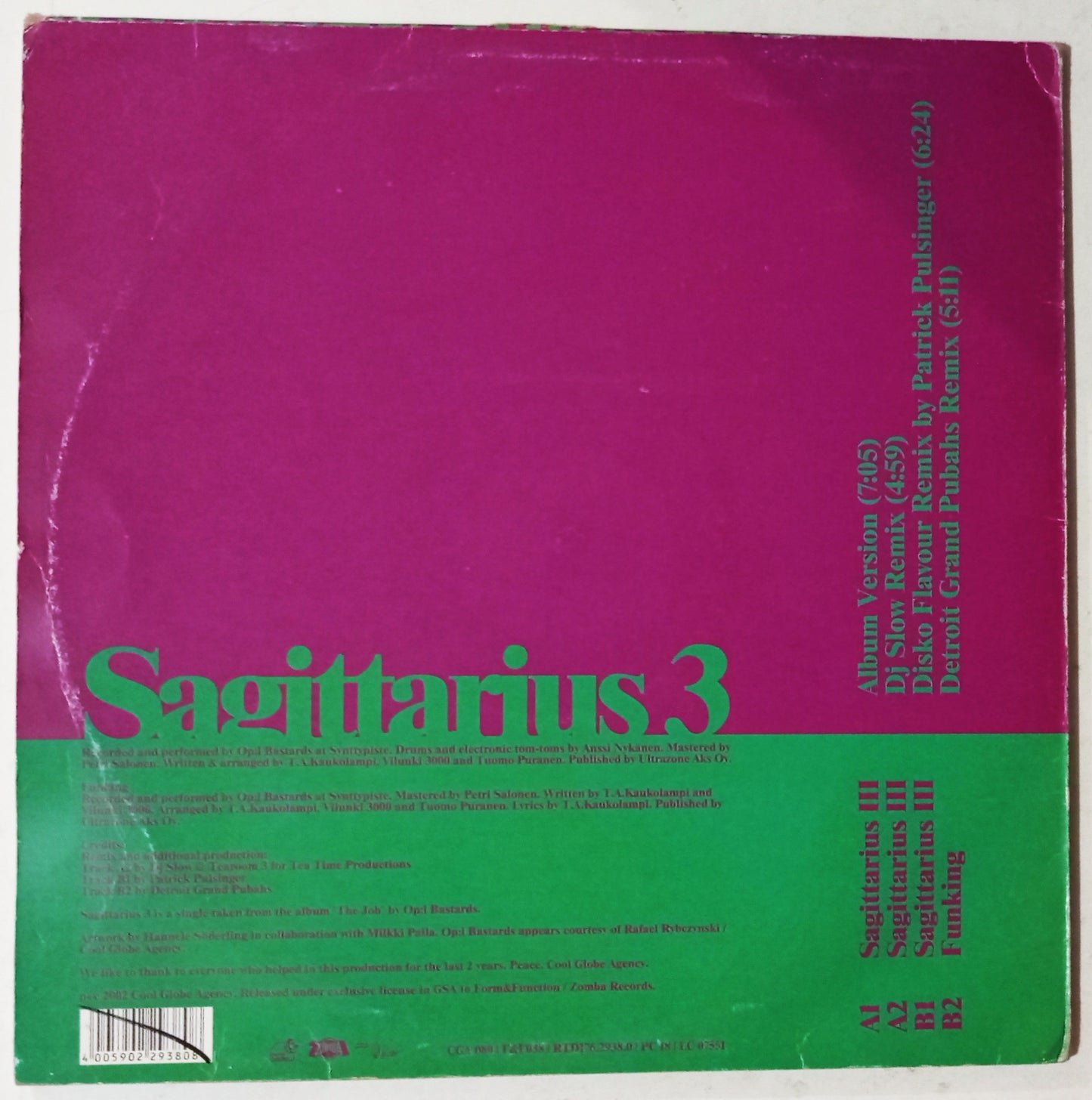 Op:L Bastards - Sagittarius 3 (Vynil 12" - Importado Alemanha - USADO)