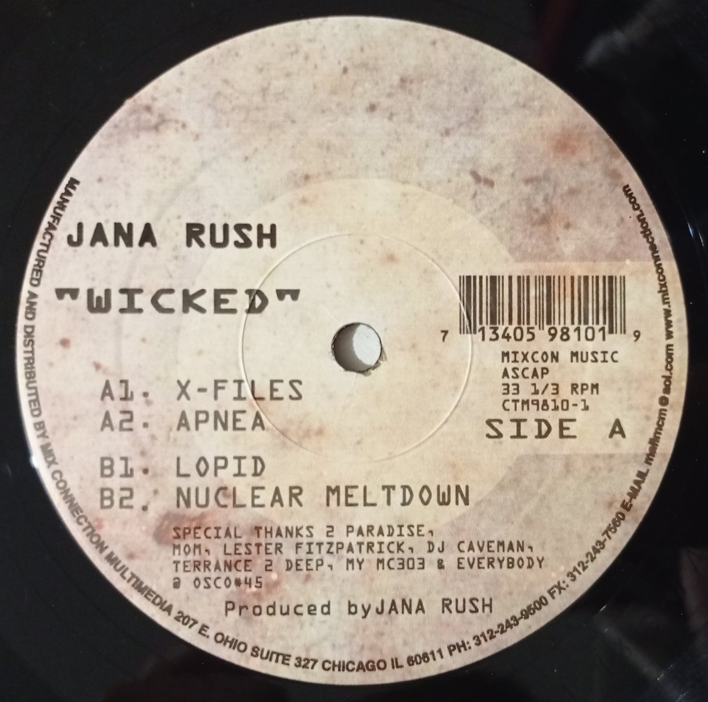 Jana Rush - Wicked (Vynil 12" - Importado USA - USADO)