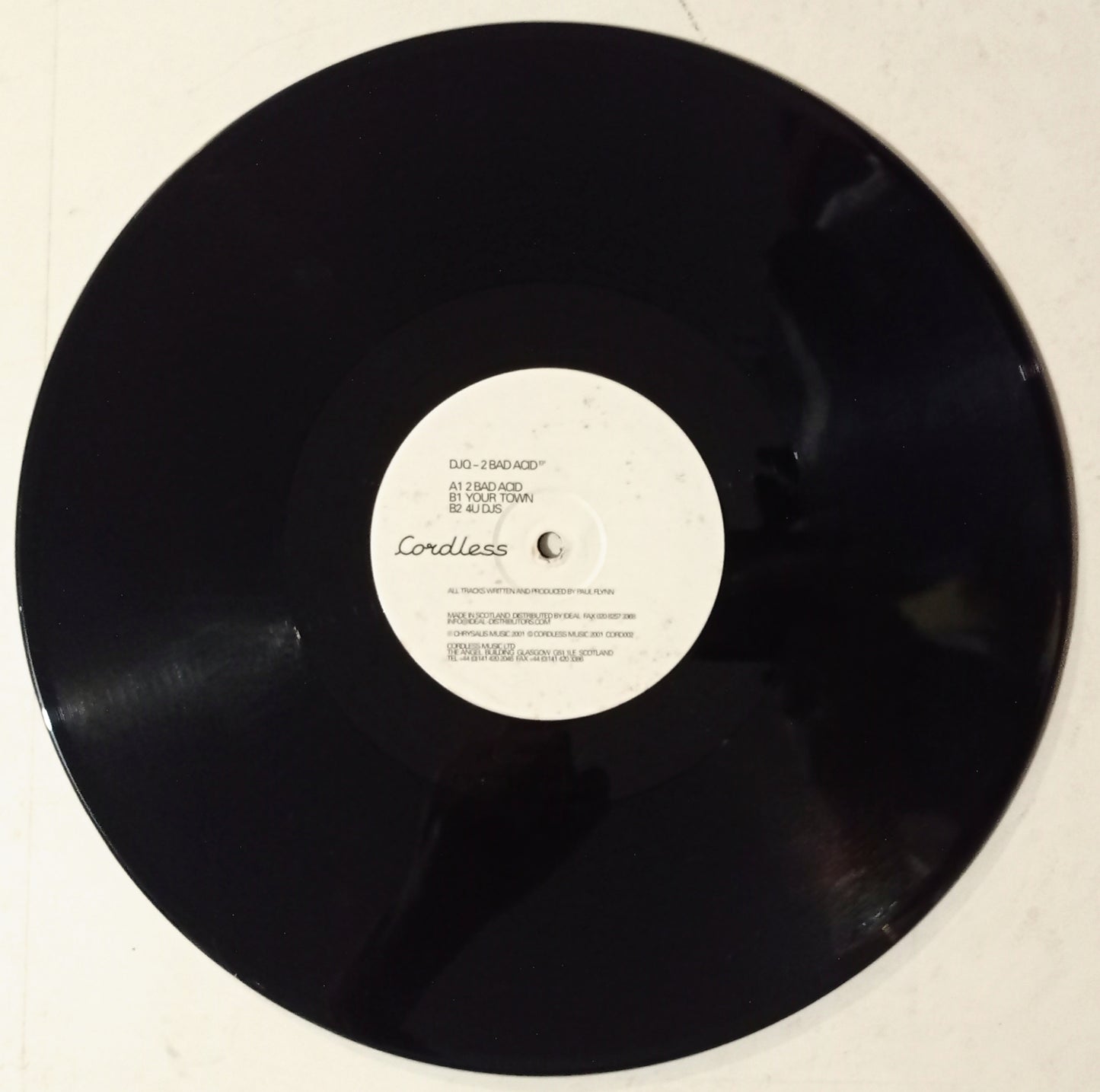 DJQ - 2 Bad Acid EP (Vynil 12" - Importado Inglaterra - USADO)