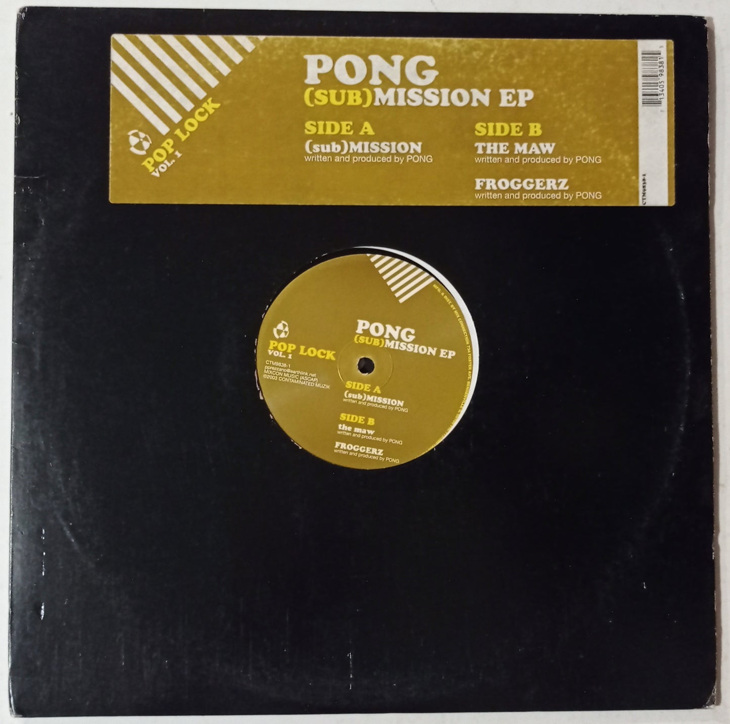 Pong - (Sub)Mission EP / Pop Lock Vol. 1 (Vynil 12" - Importado USA - USADO)
