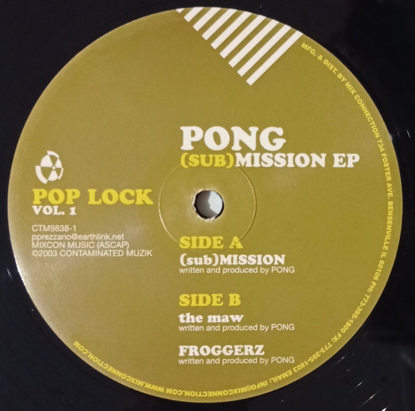 Pong - (Sub)Mission EP / Pop Lock Vol. 1 (Vynil 12" - Importado USA - USADO)