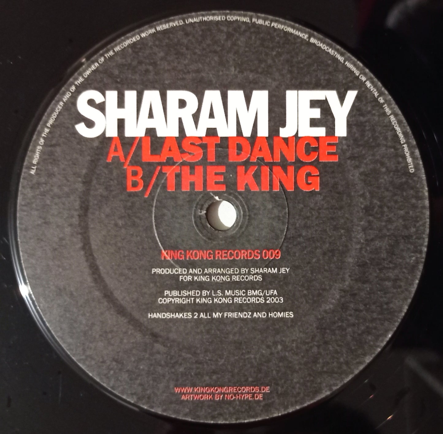Sharam Jay - Last Dance! / The King (Vynil 12" - Importado Alemanha - USADO)