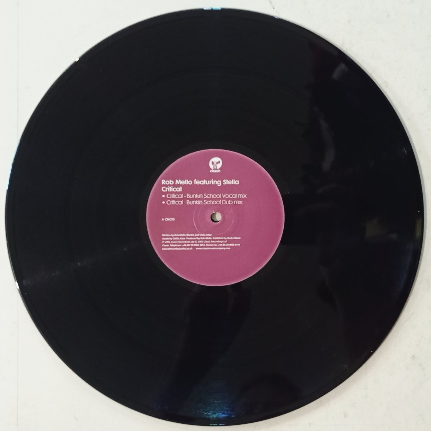Rob Mello Feat. Stella - Critical (Vynil 12" - Importado Inglaterra - USADO)