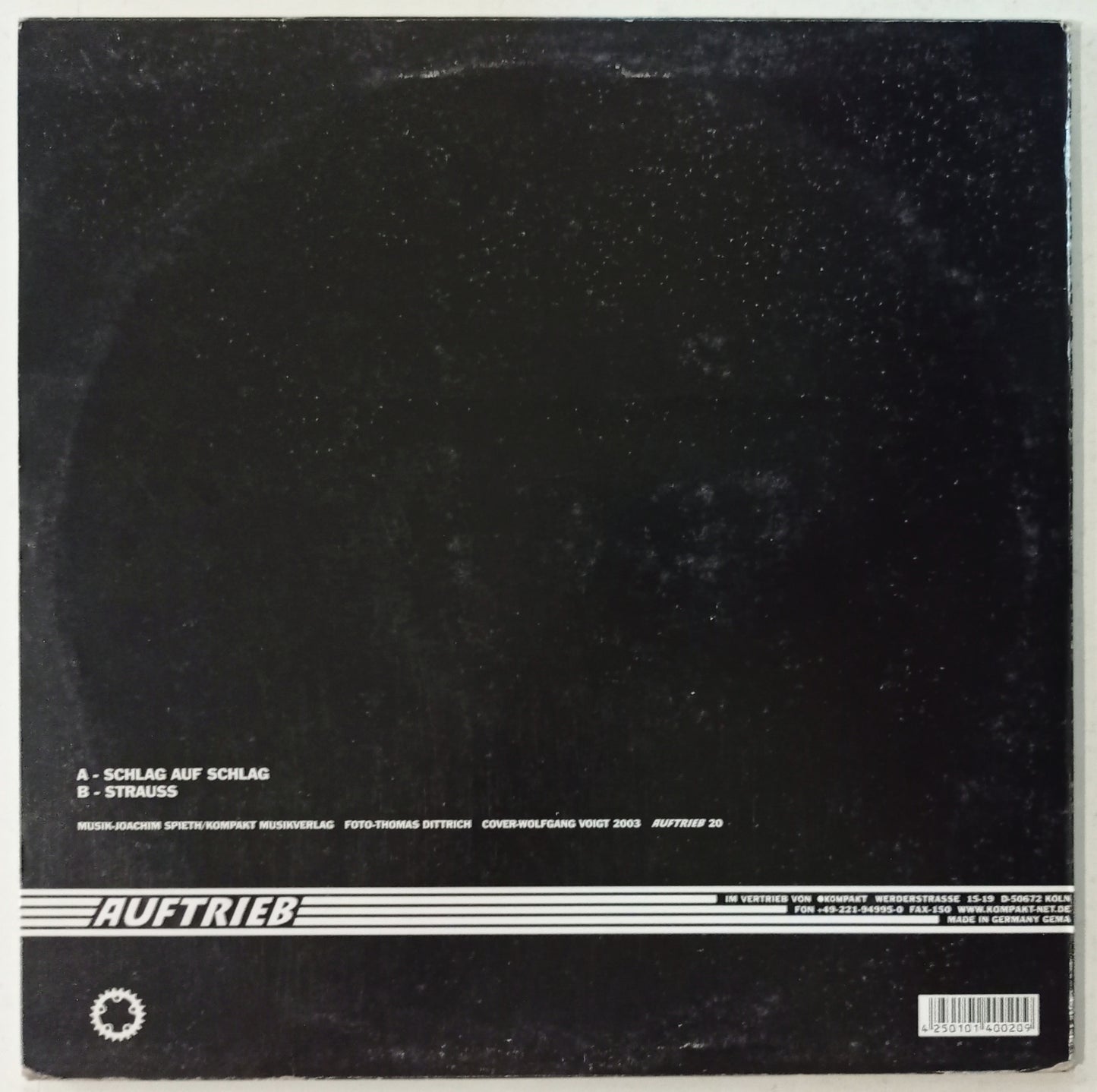 Joachim Spieth - Schlag Auf Schlag (Vynil 12" - Importado Alemanha - USADO)