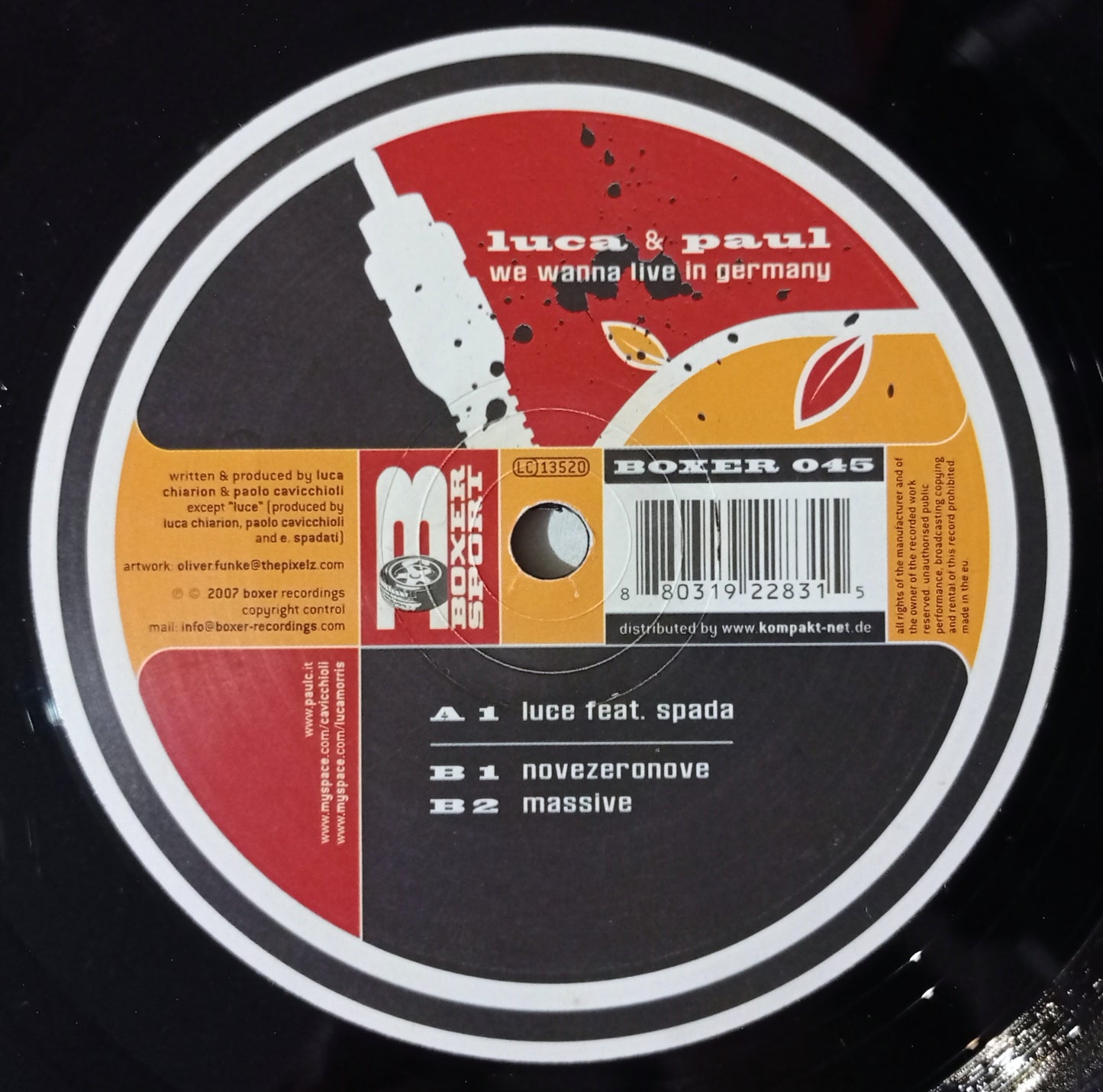 Luca & Paul - We Wanna Live In Germany (Vynil 12" - Importado Alemanha - USADO)