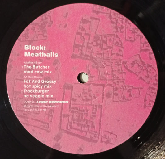 Block - Meatballs (Vynil 12" - Importado Suécia - USADO)