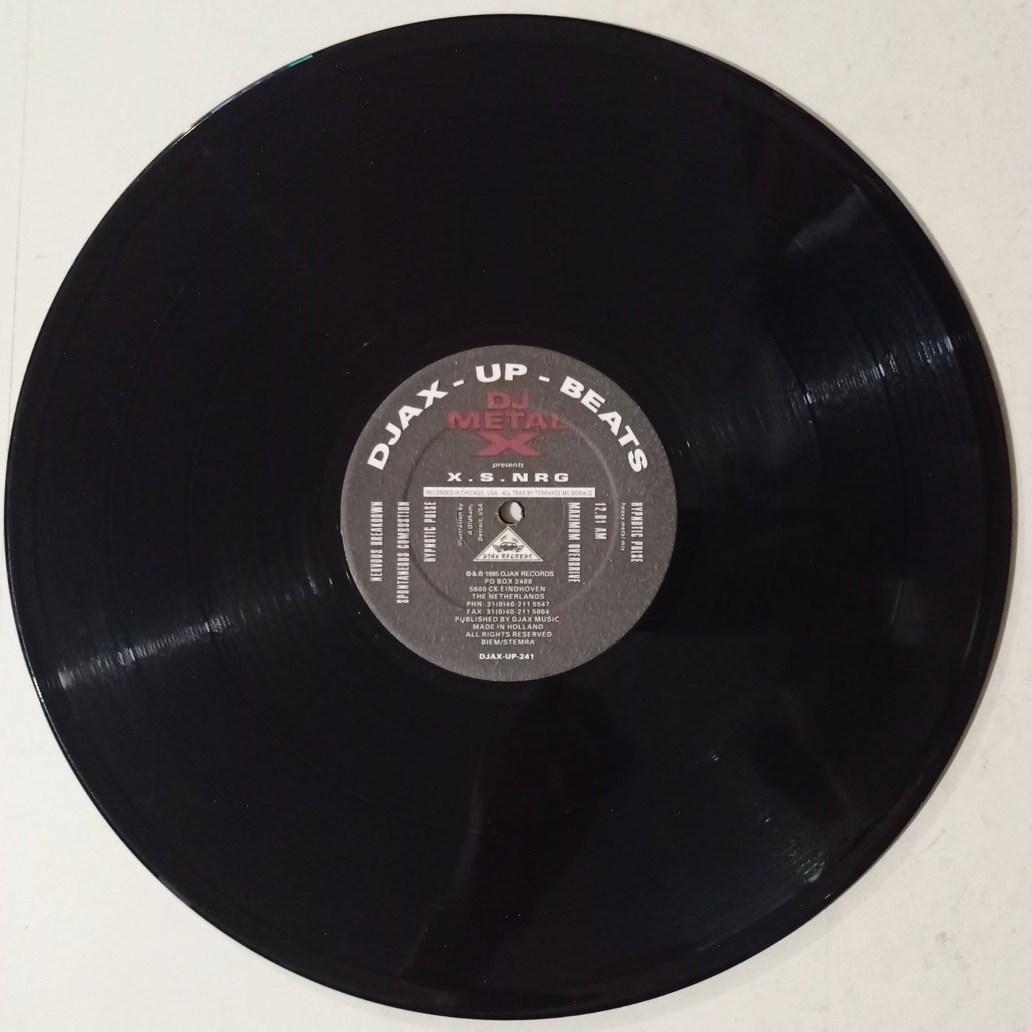 DJ Metal X - X.S. NRG (Vynil 12" - Importado Holanda - USADO)