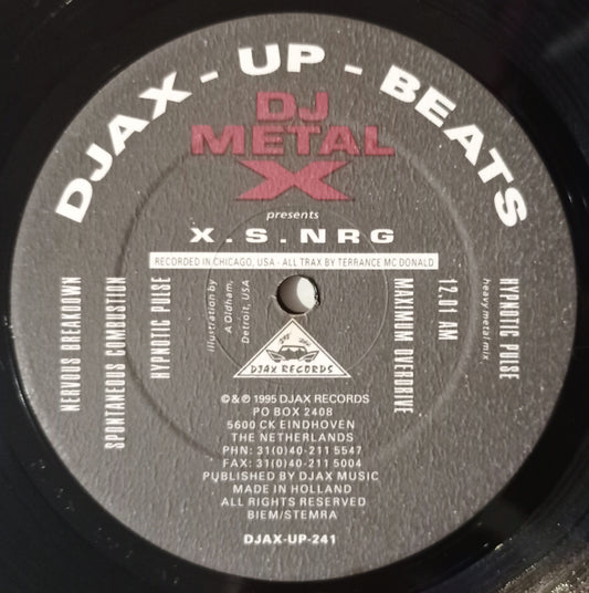DJ Metal X - X.S. NRG (Vynil 12" - Importado Holanda - USADO)