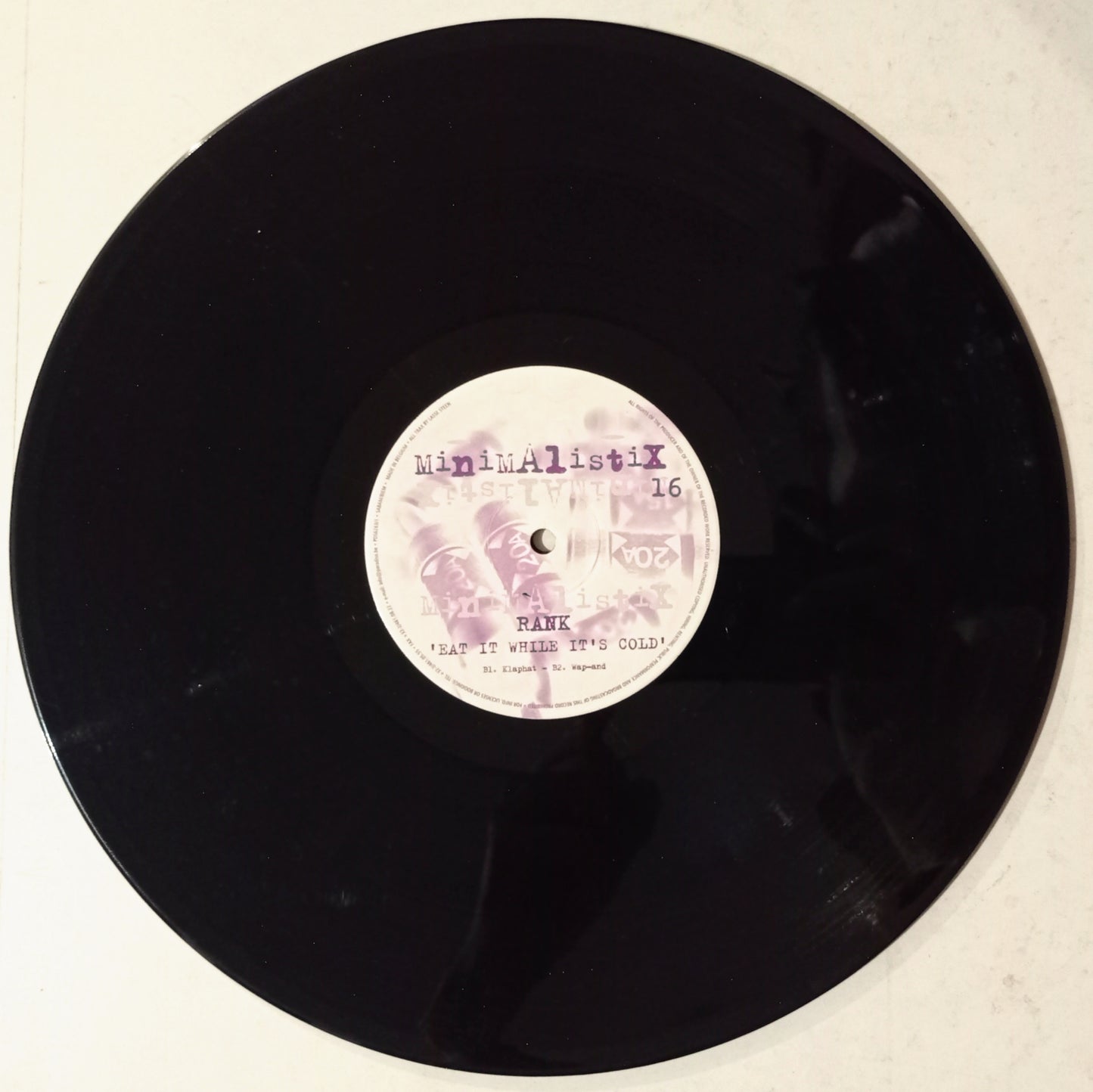 Rank - Eat It While It's Cold (Vynil 12" - Importado Bélgica - USADO)