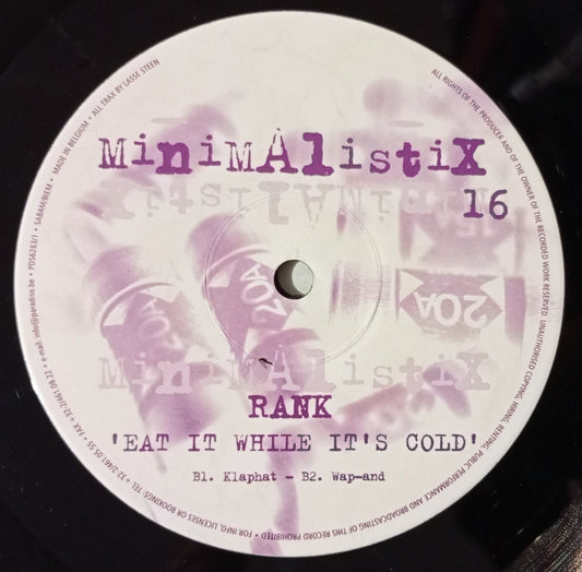 Rank - Eat It While It's Cold (Vynil 12" - Importado Bélgica - USADO)