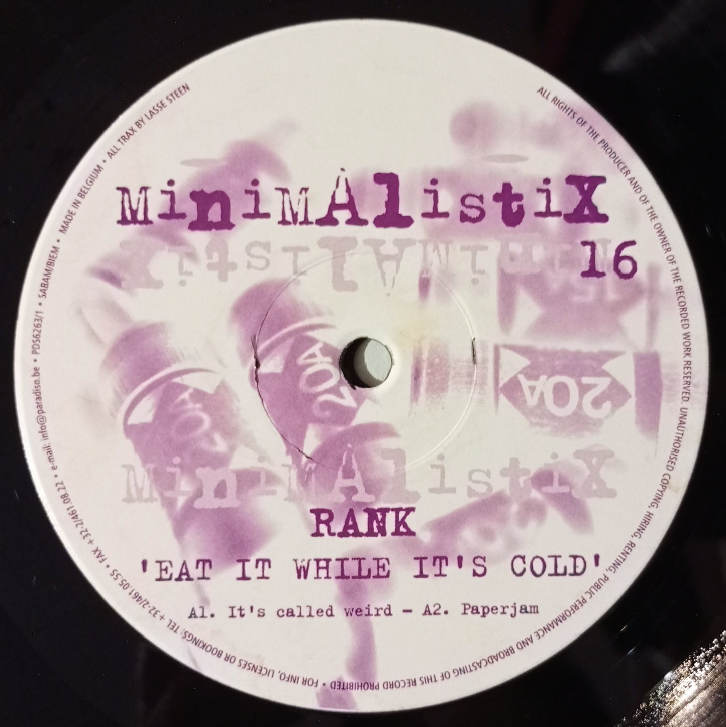 Rank - Eat It While It's Cold (Vynil 12" - Importado Bélgica - USADO)