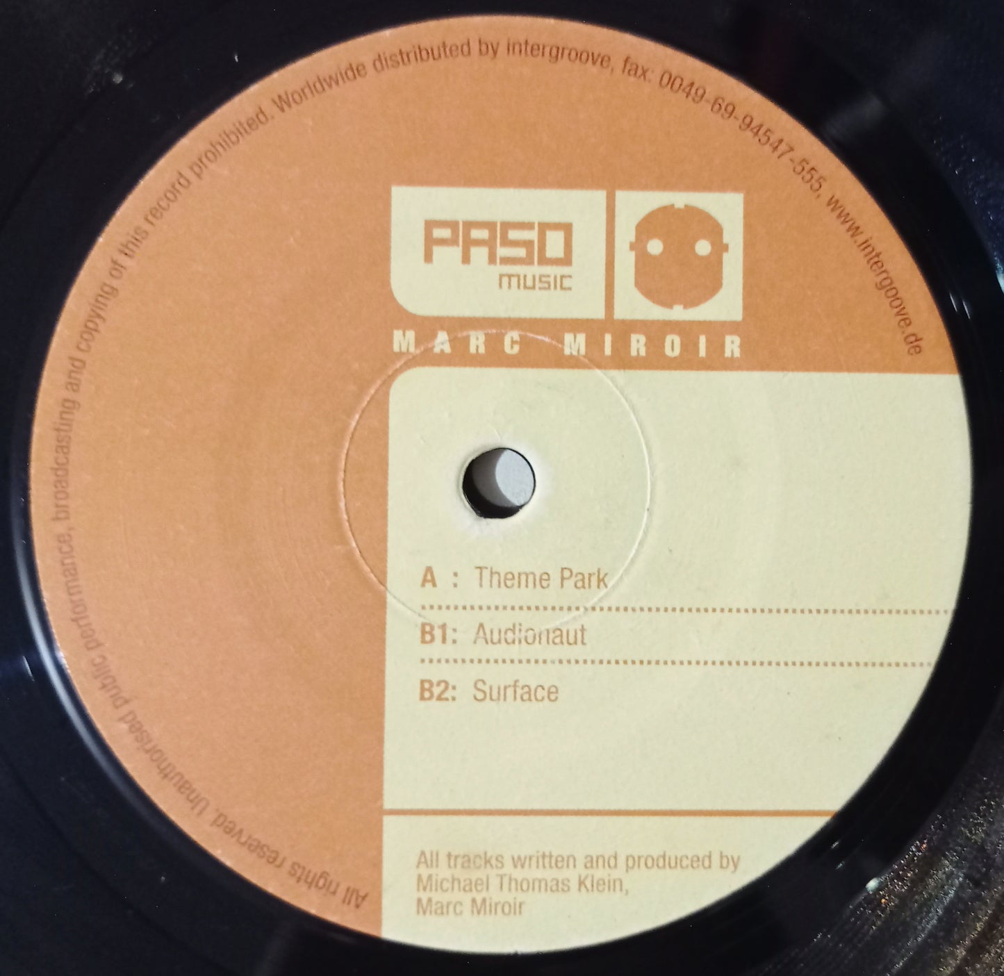 Marc Miroir - Theme Park (Vynil 12" - Importado Alemanha - USADO)