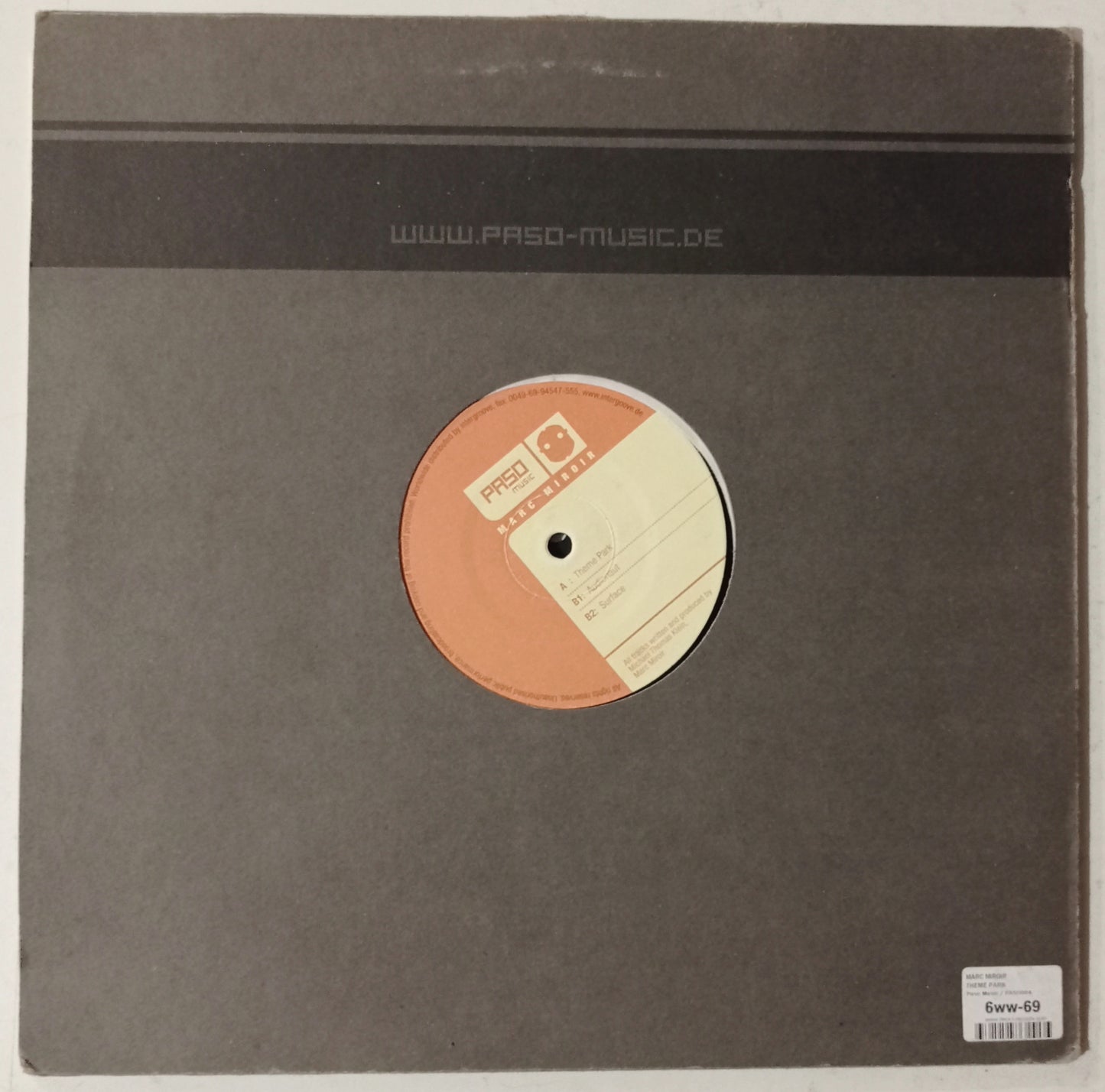 Marc Miroir - Theme Park (Vynil 12" - Importado Alemanha - USADO)