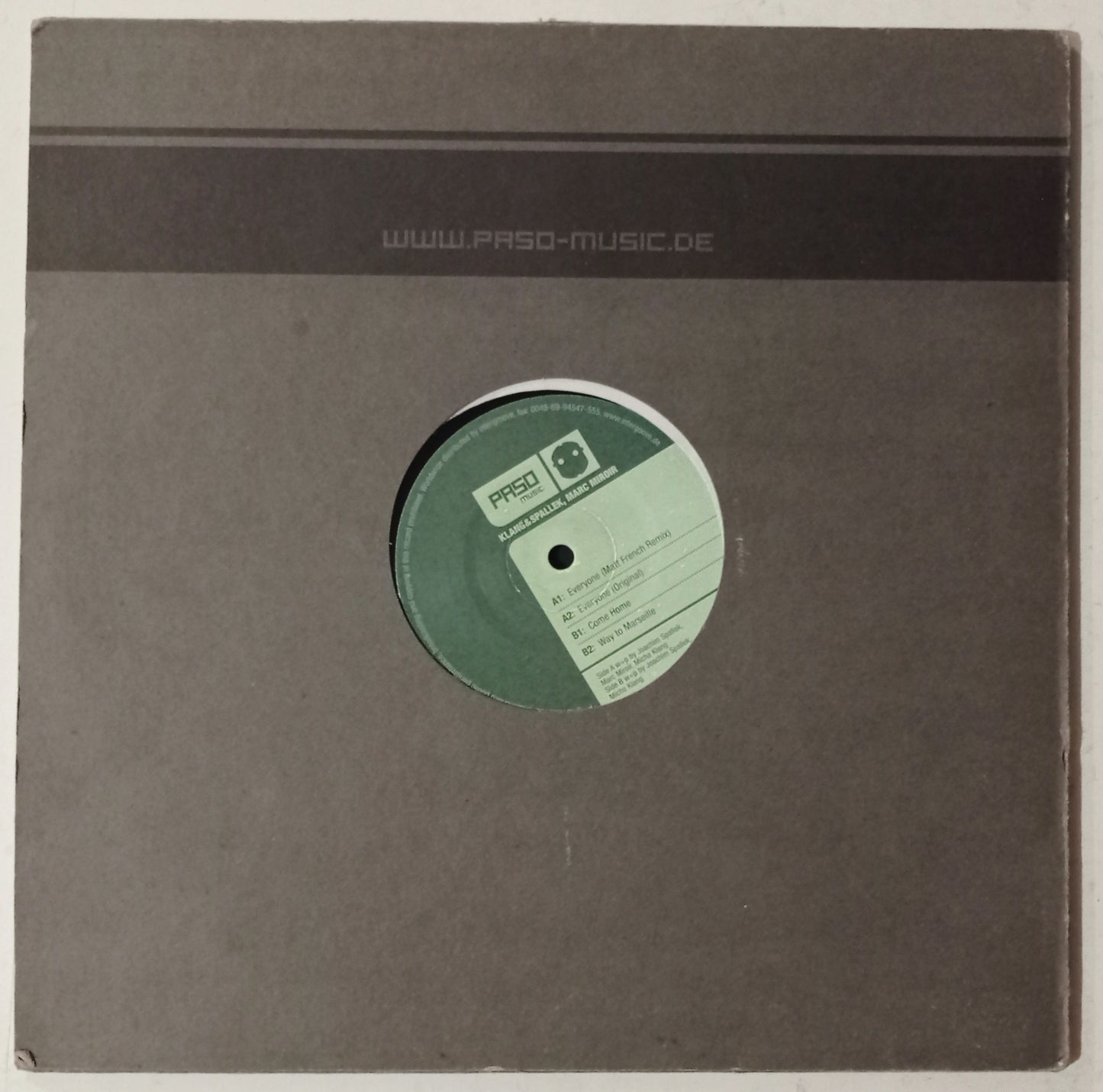 Klang & Spallek, Marc Miroir - Everyone (Vynil 12" - Importado Alemanha - USADO)
