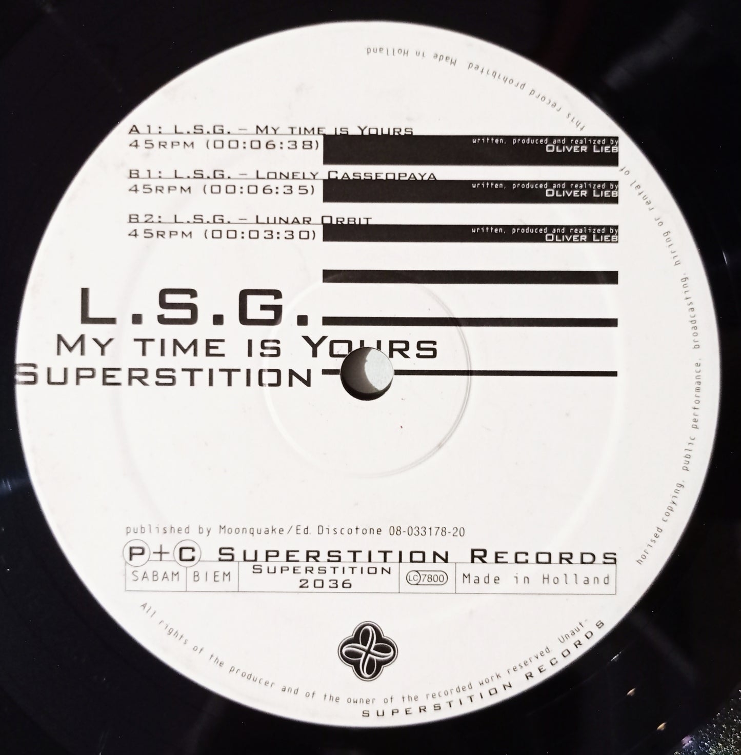 L.S.G. - My Time Is Yours(Vynil 12" - Importado Alemanha - USADO)