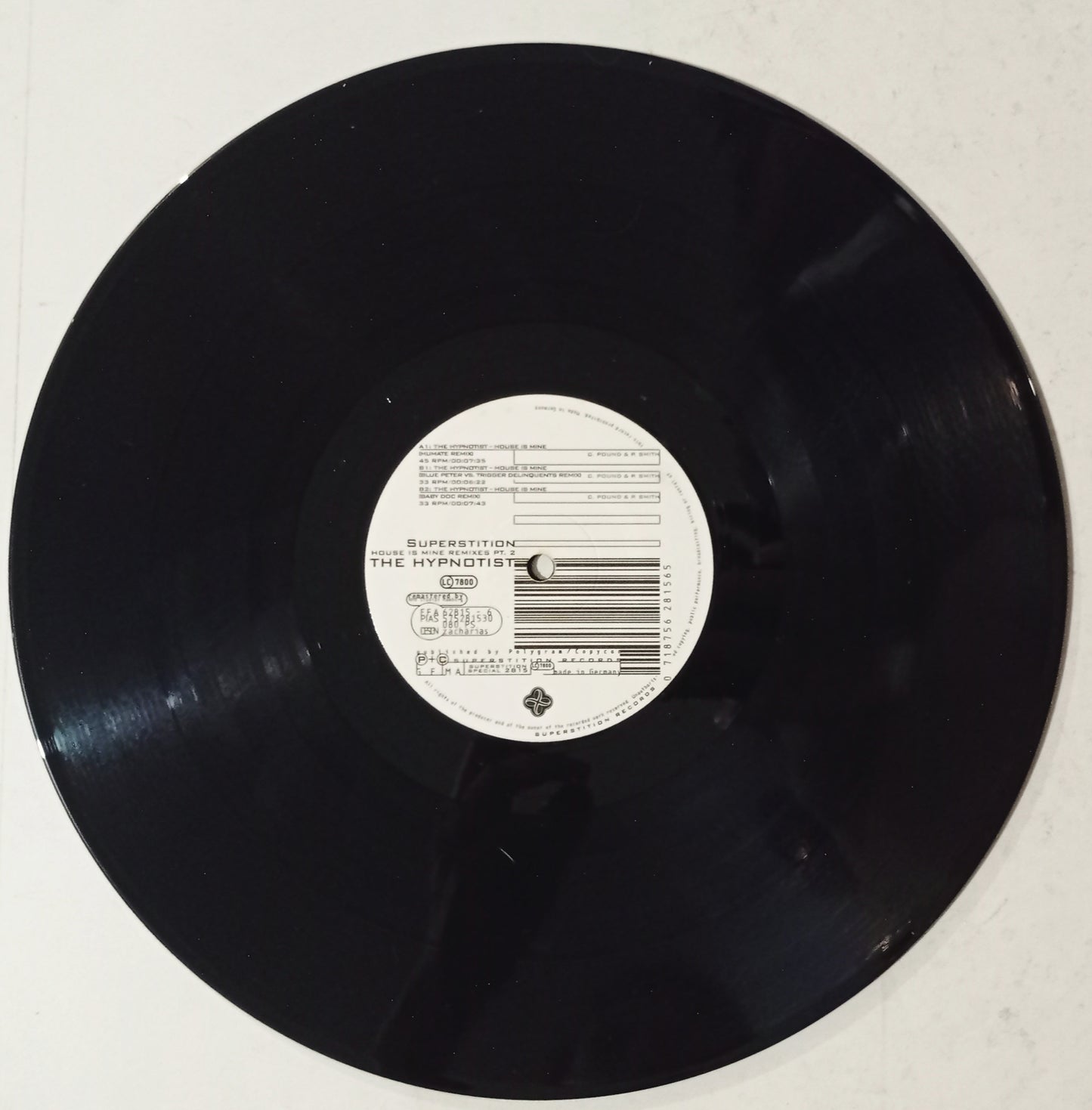 The Hypnotist - House Is Mine Remixes Pt. 2 (Vynil 12" - Importado Alemanha - USADO)