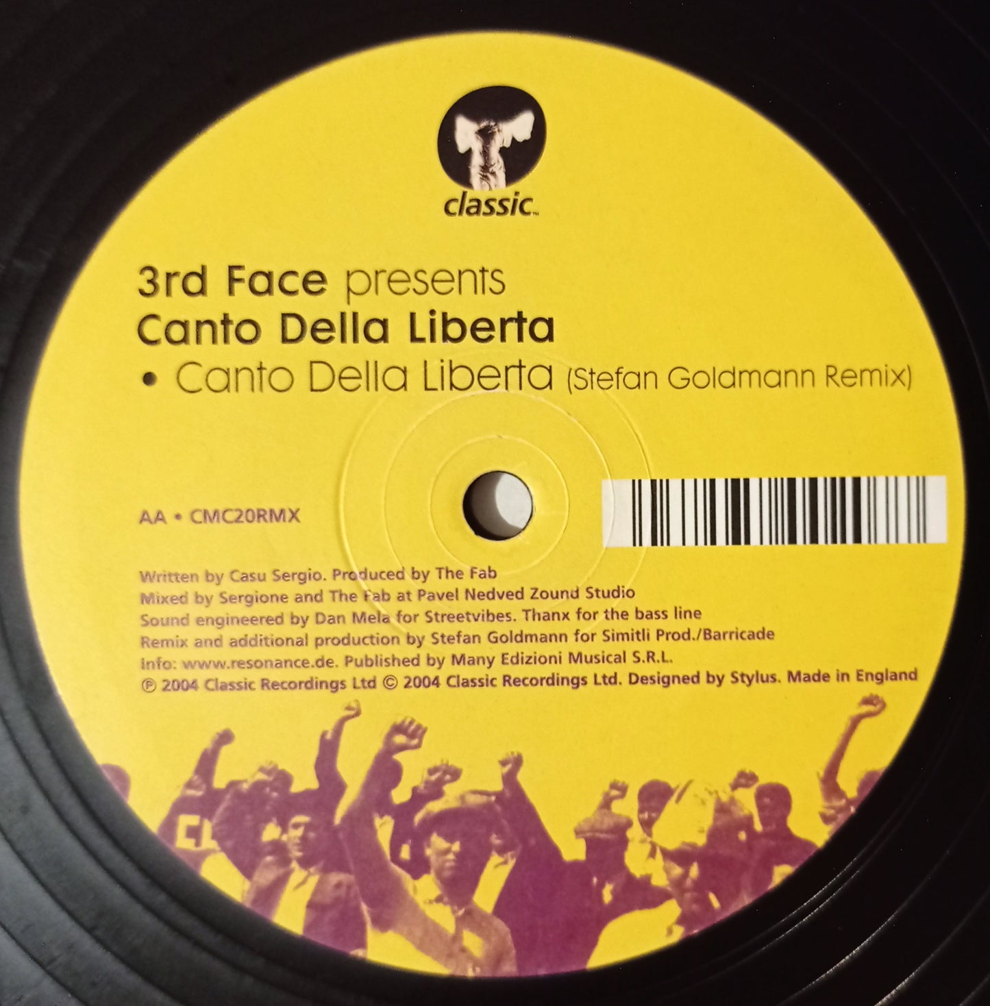 3rd Face - Canto Della Liberta (Remixes) (Vynil 12" - Importado Inglaterra - USADO)