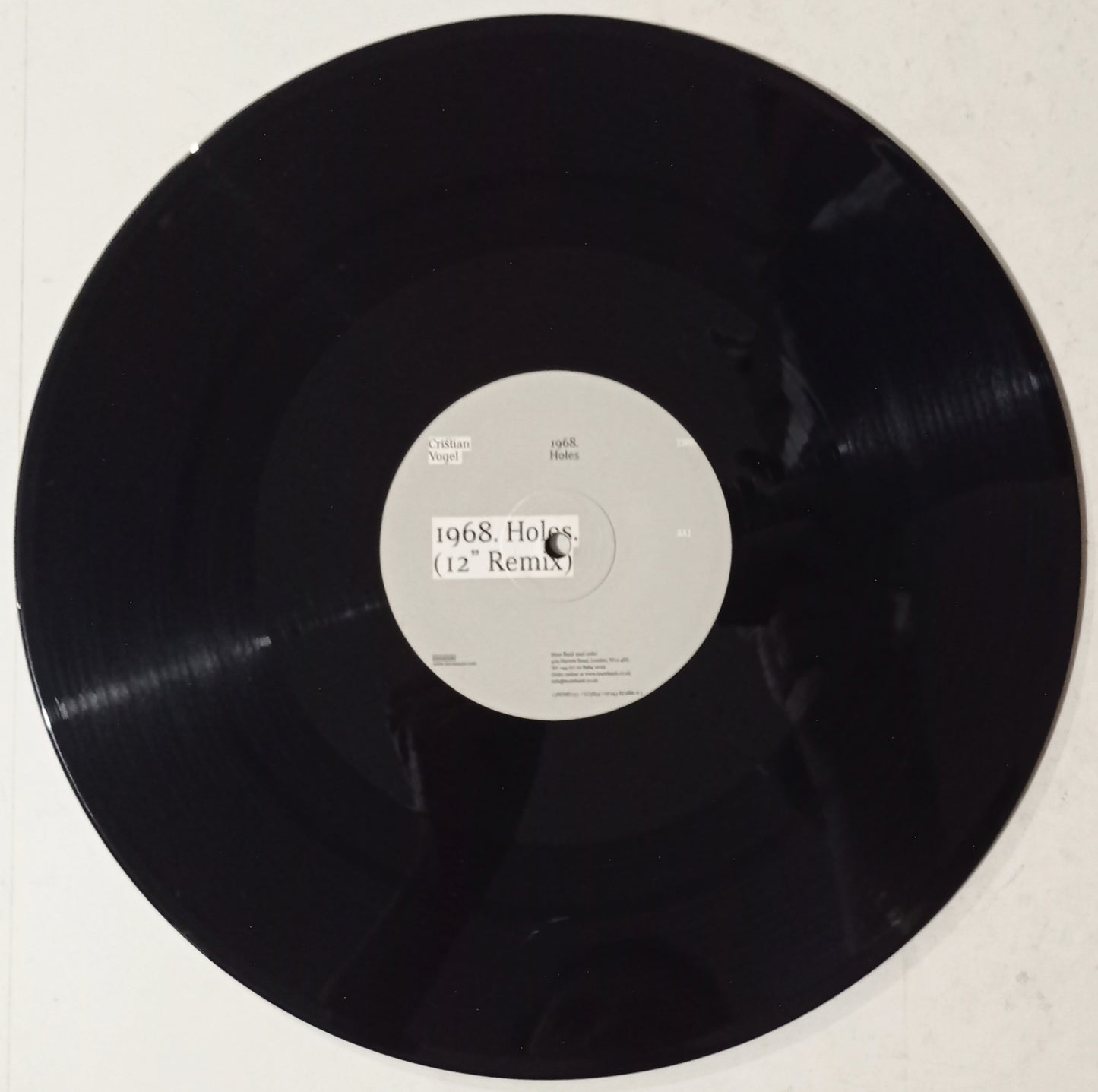Cristian Vogel - 1968.Holes (Vynil 12" - Importado Inglaterra - USADO)