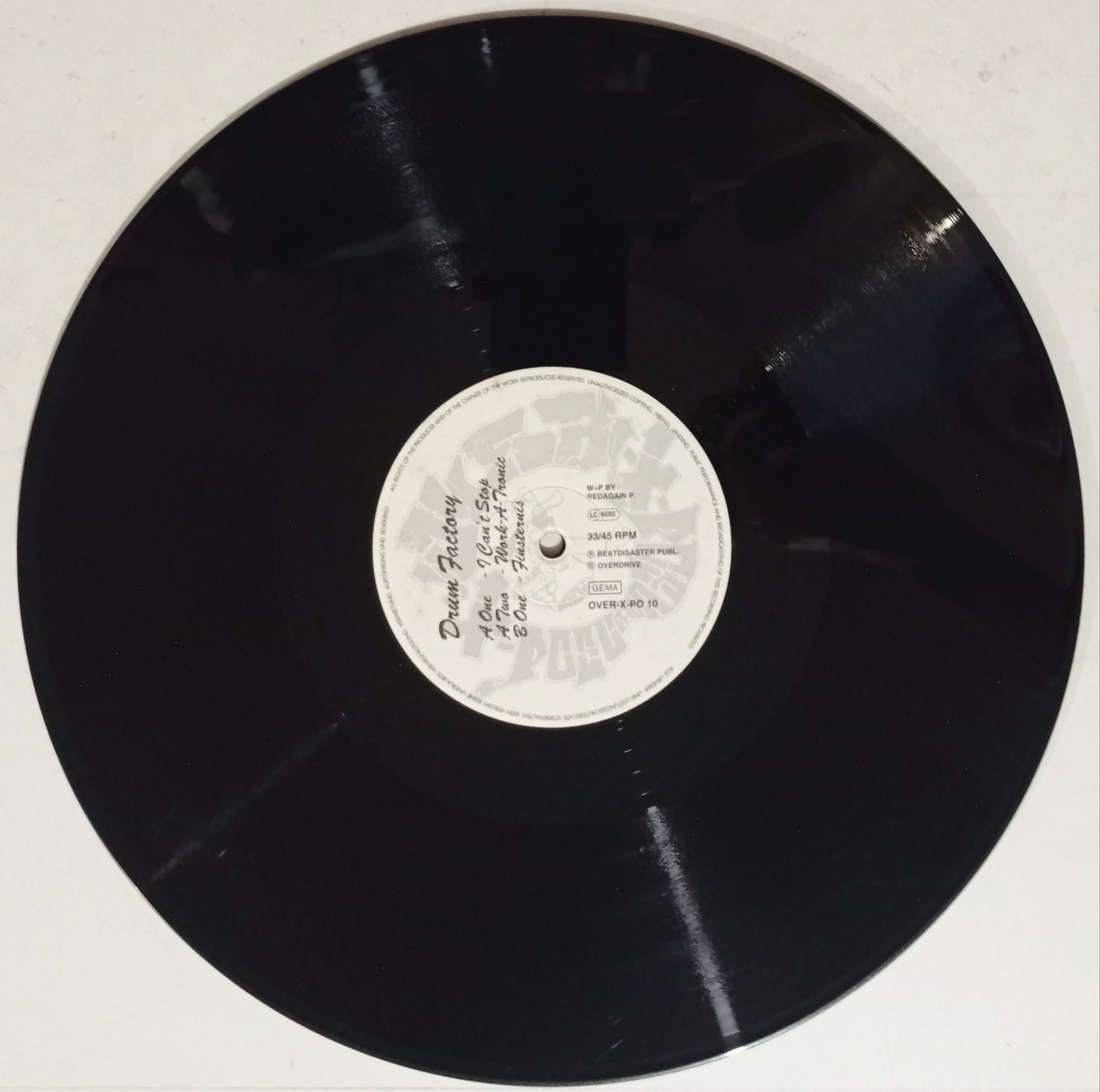 Drum Factory - I Can't Stop (Vynil 12"  - Importado Alemanha - USADO)