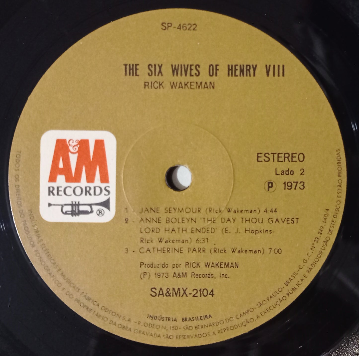 Rick Wakeman - The Six Wives Of Henry VIII (LP - Nacional - USADO)