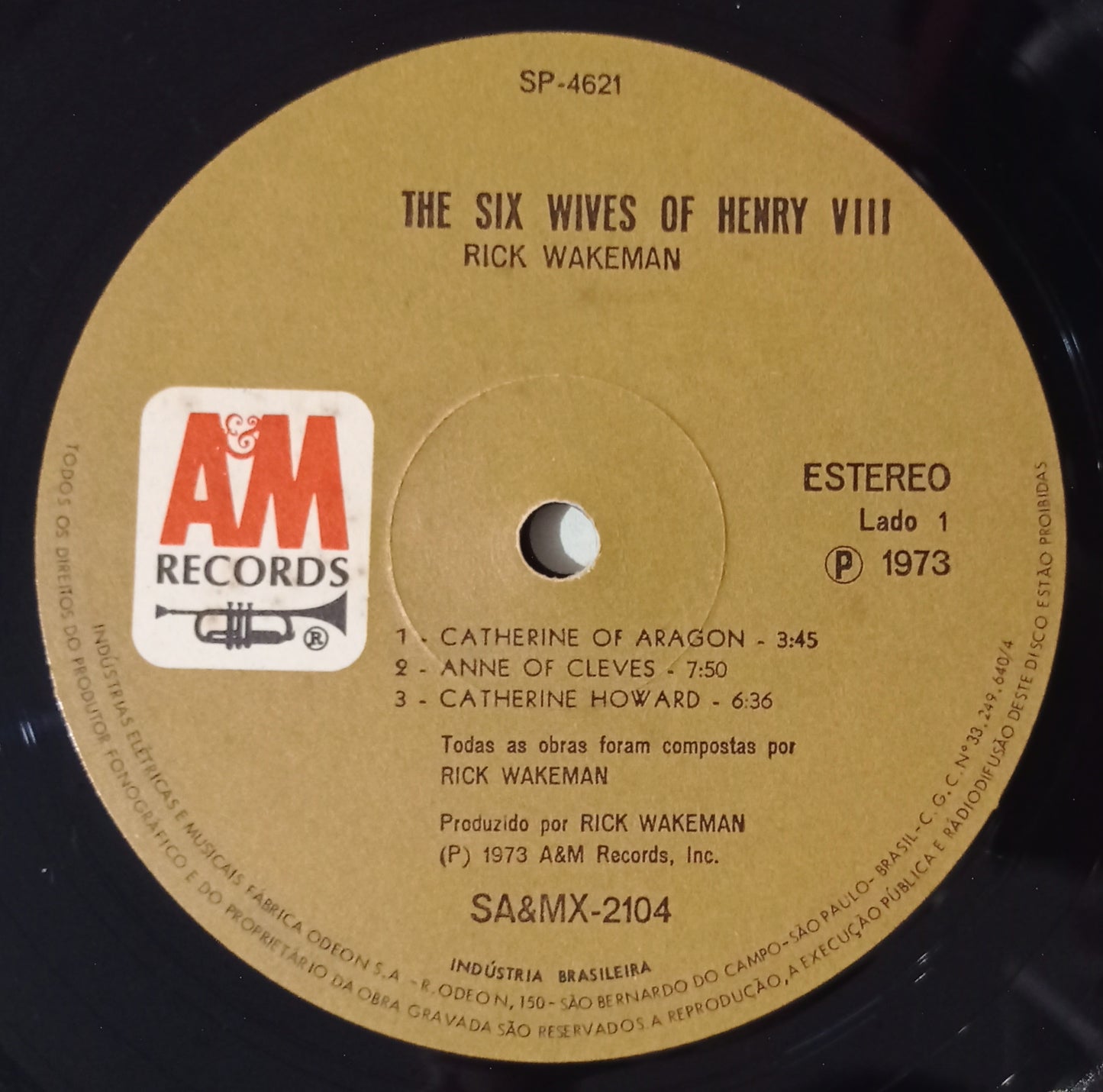 Rick Wakeman - The Six Wives Of Henry VIII (LP - Nacional - USADO)