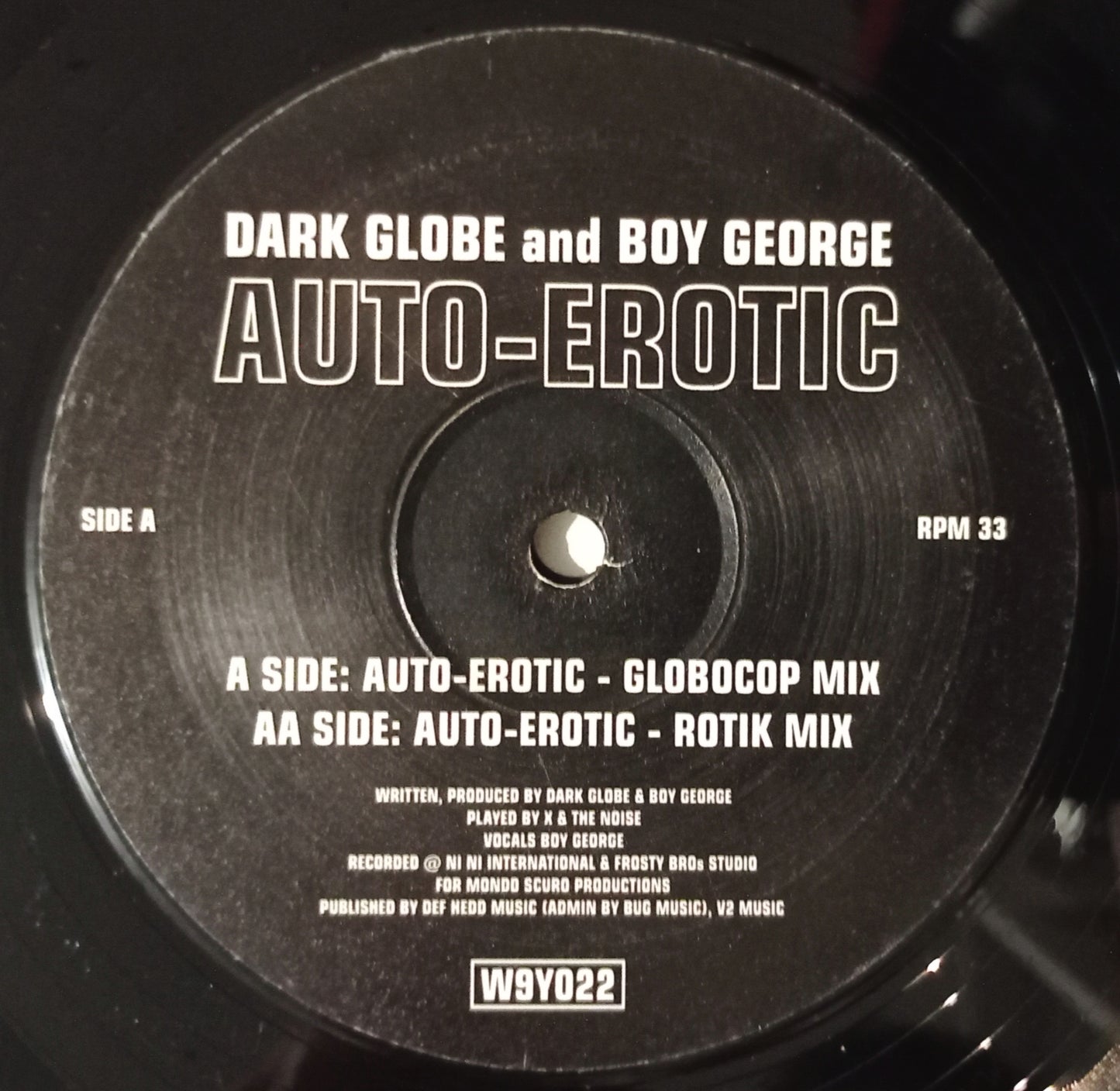 Dark Globe and Boy George (Vynil 12" - Importado Inglaterra - USADO)