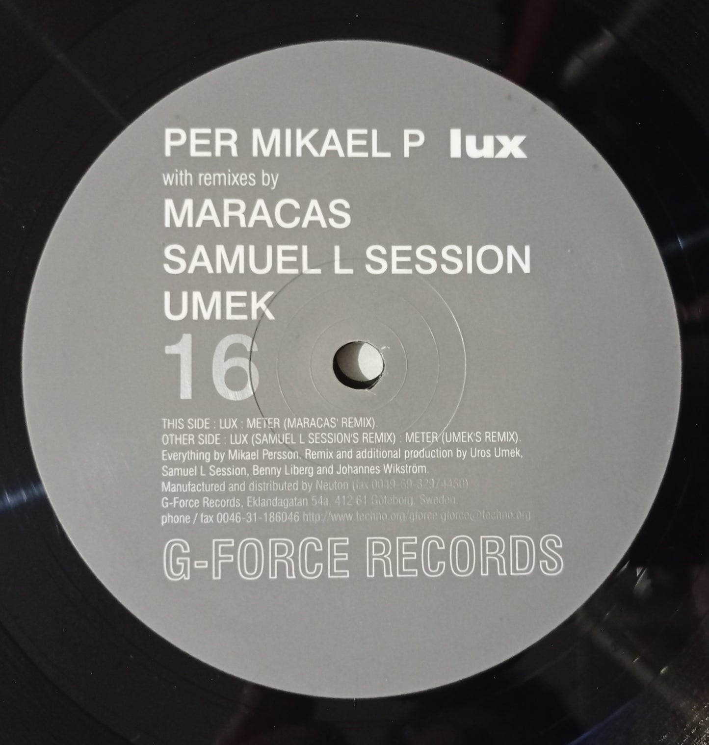 Per Mikael P - Lux (Vynil 12" - Importado Suécia - USADO)
